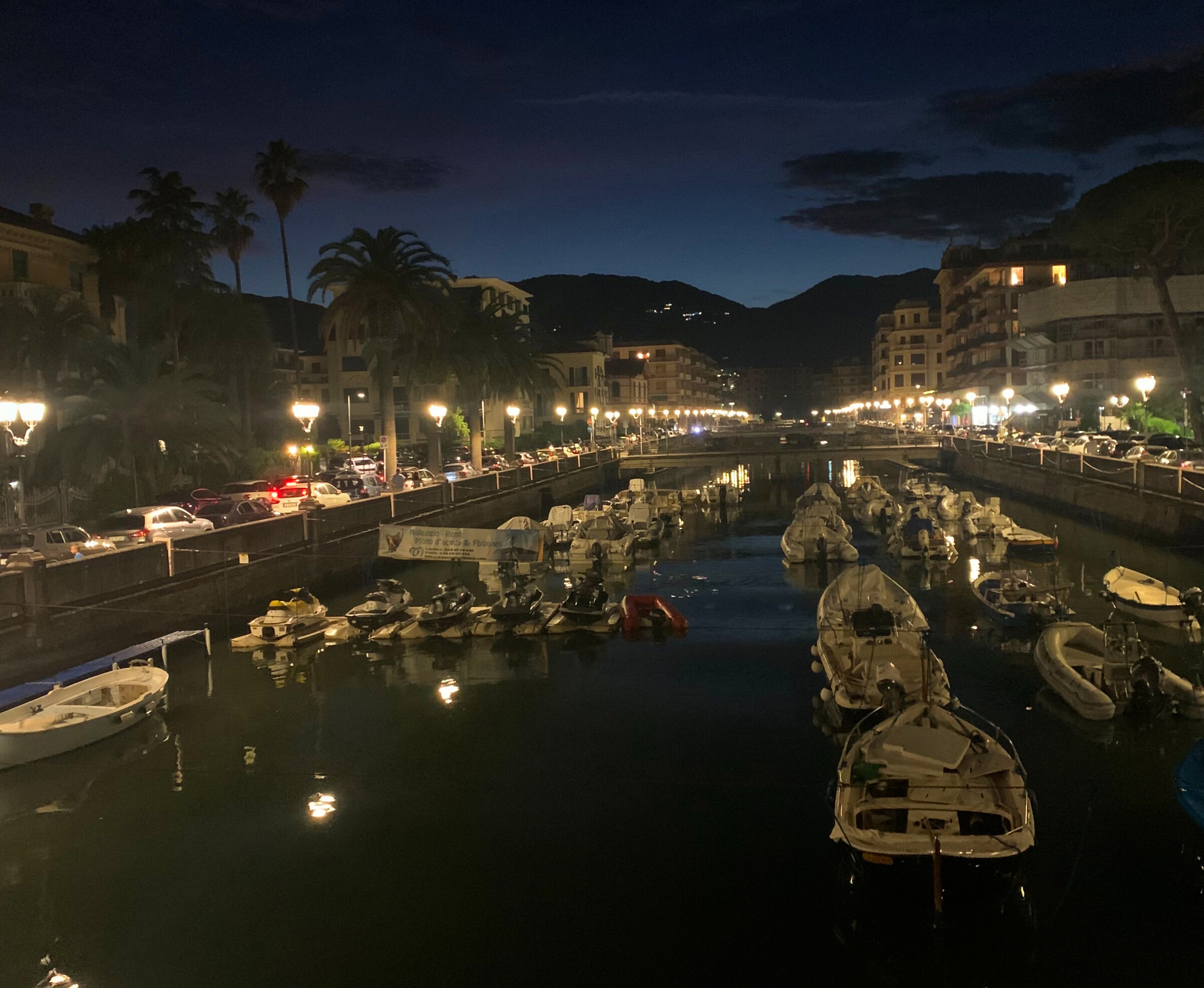 Barche lungo il Boate (Rapallo)
