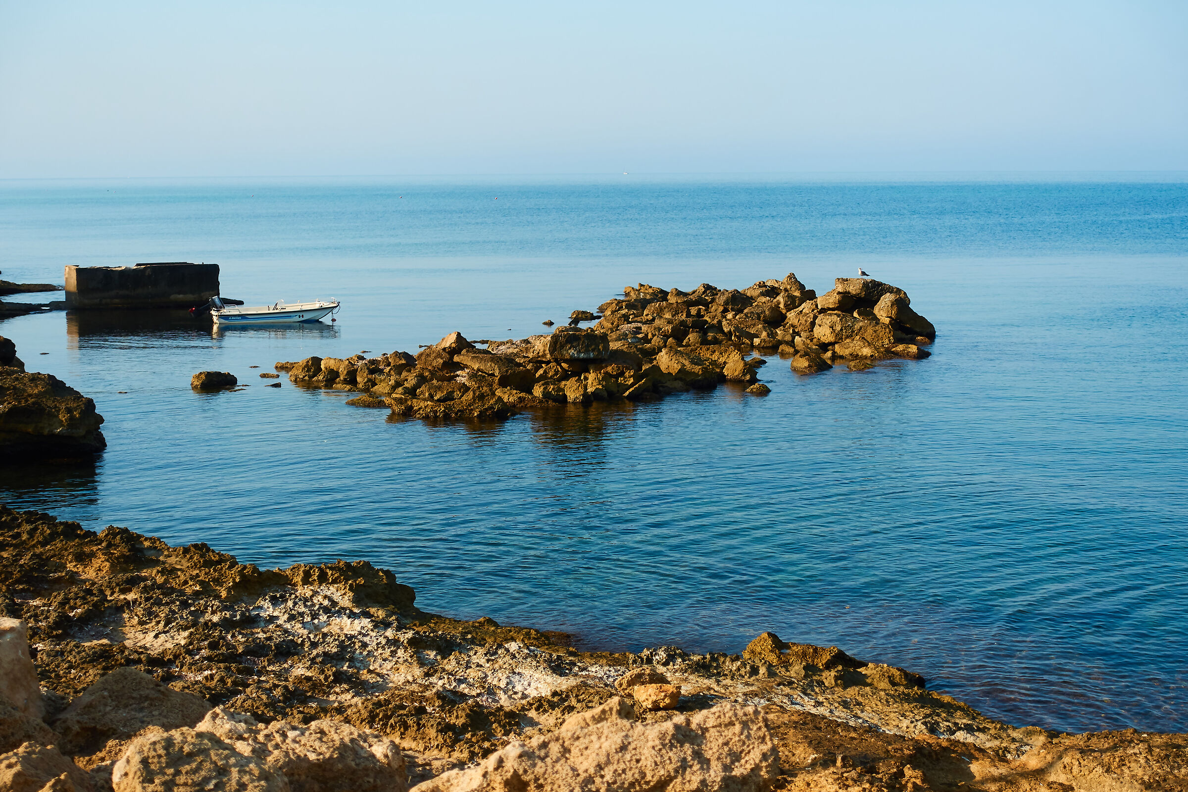 Godendosi il sole mattutino in attesa dei ferragostiani