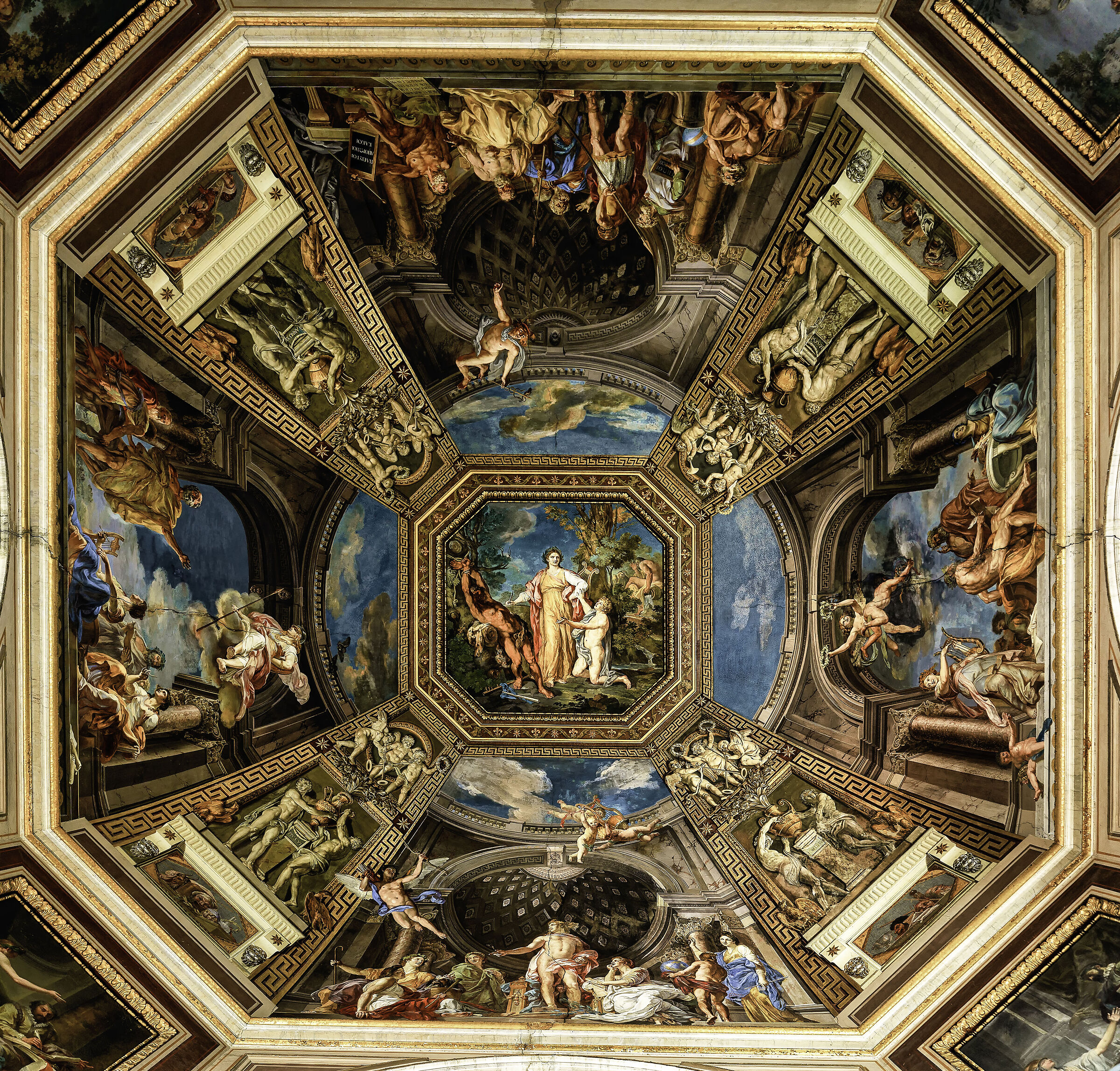 Octagonal ceiling