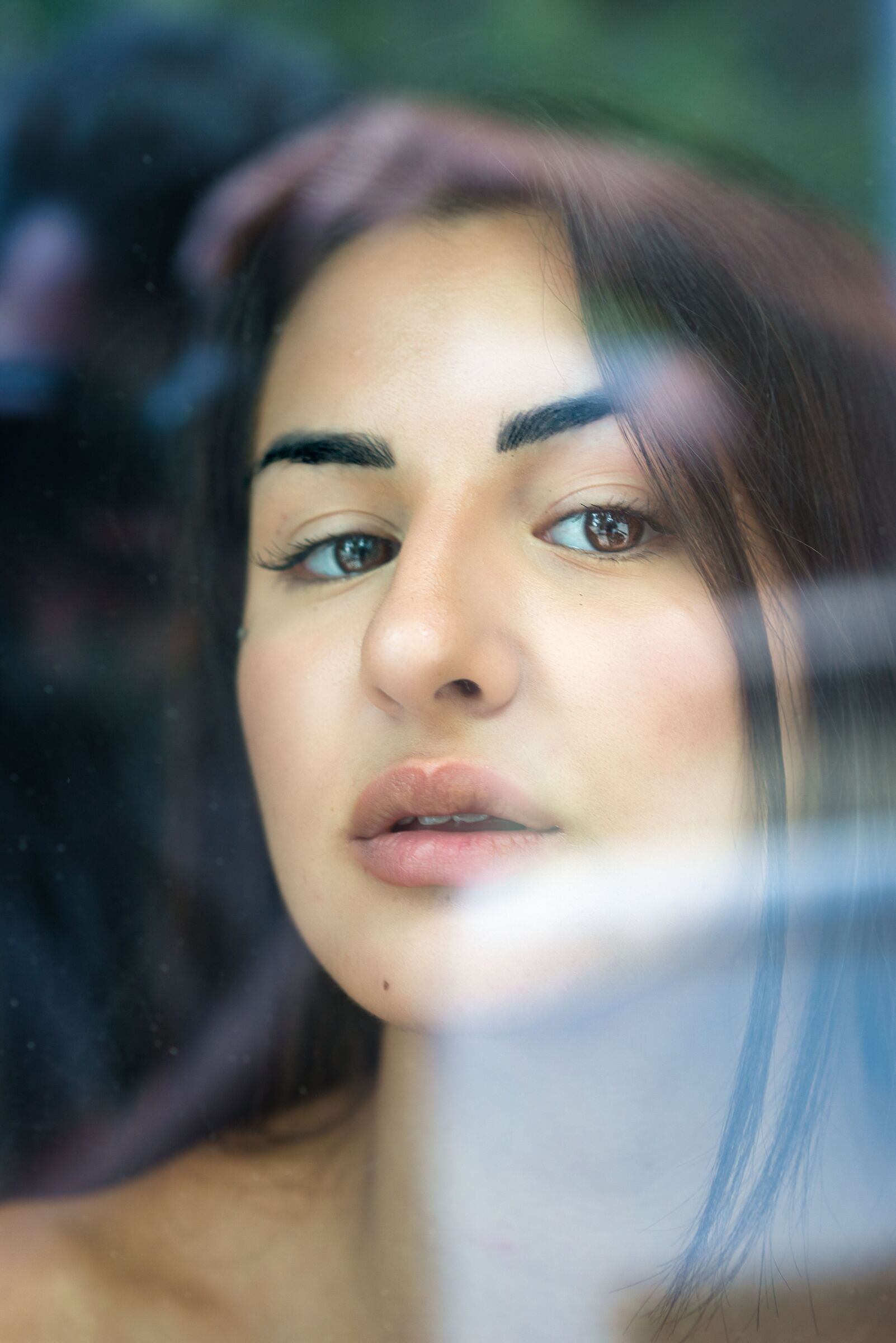 Woman Reflection Window 0