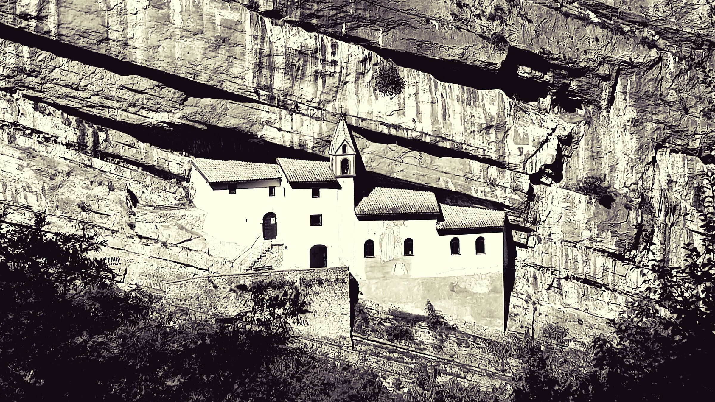 Hermitage San Colombano b/w