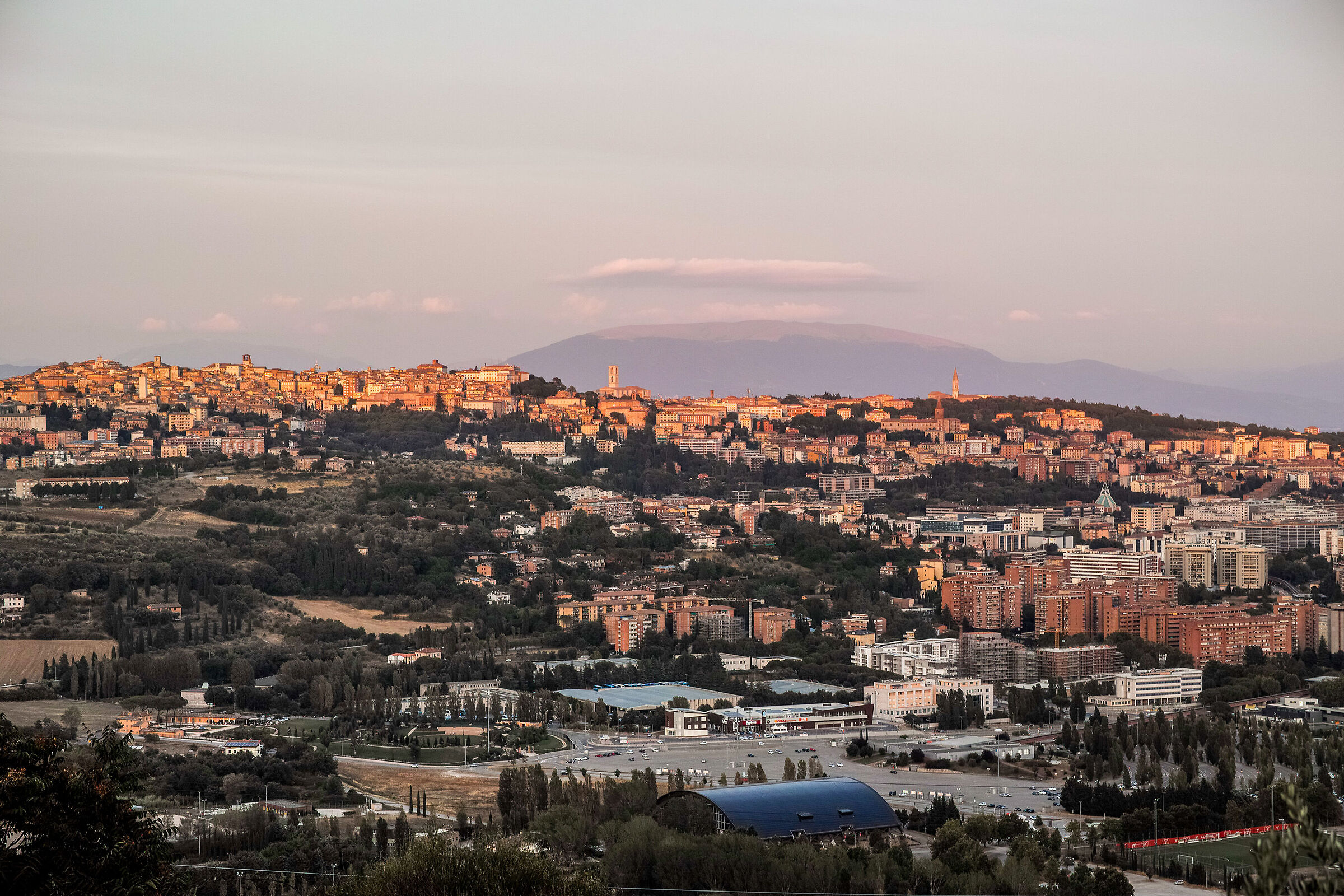 Perugia al tramonto