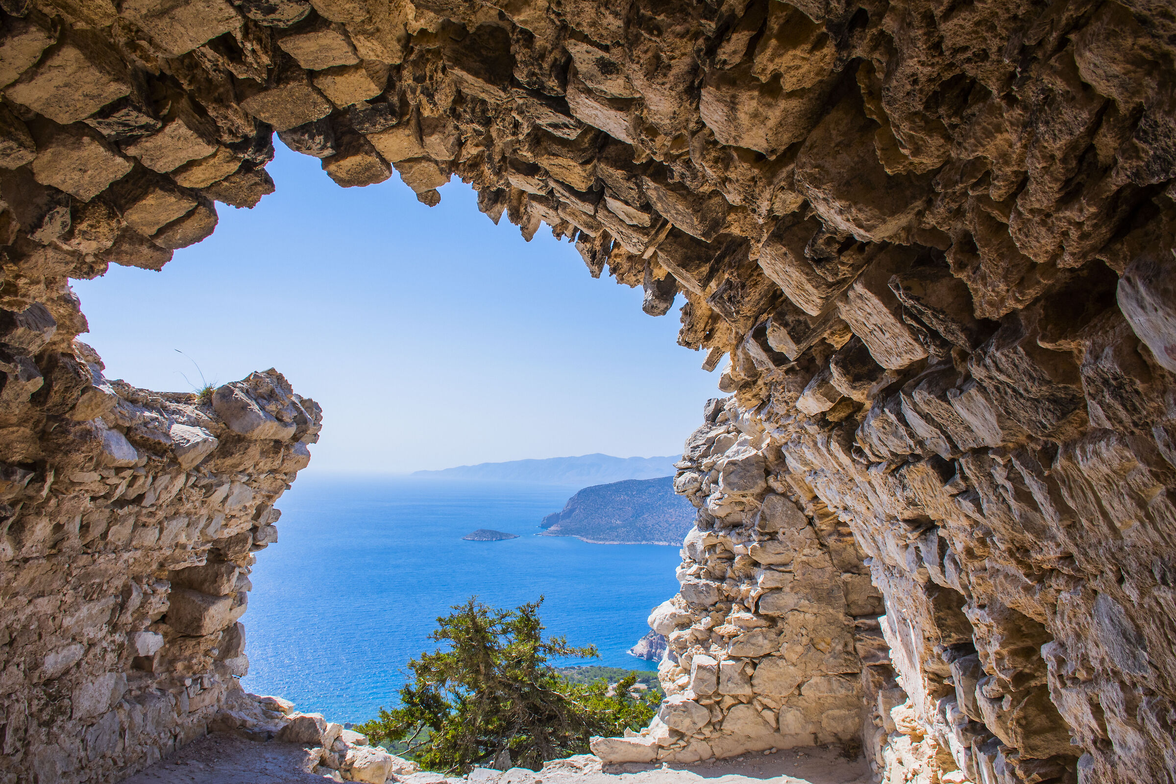 Panorama "Monolithos Castle Rodi"
