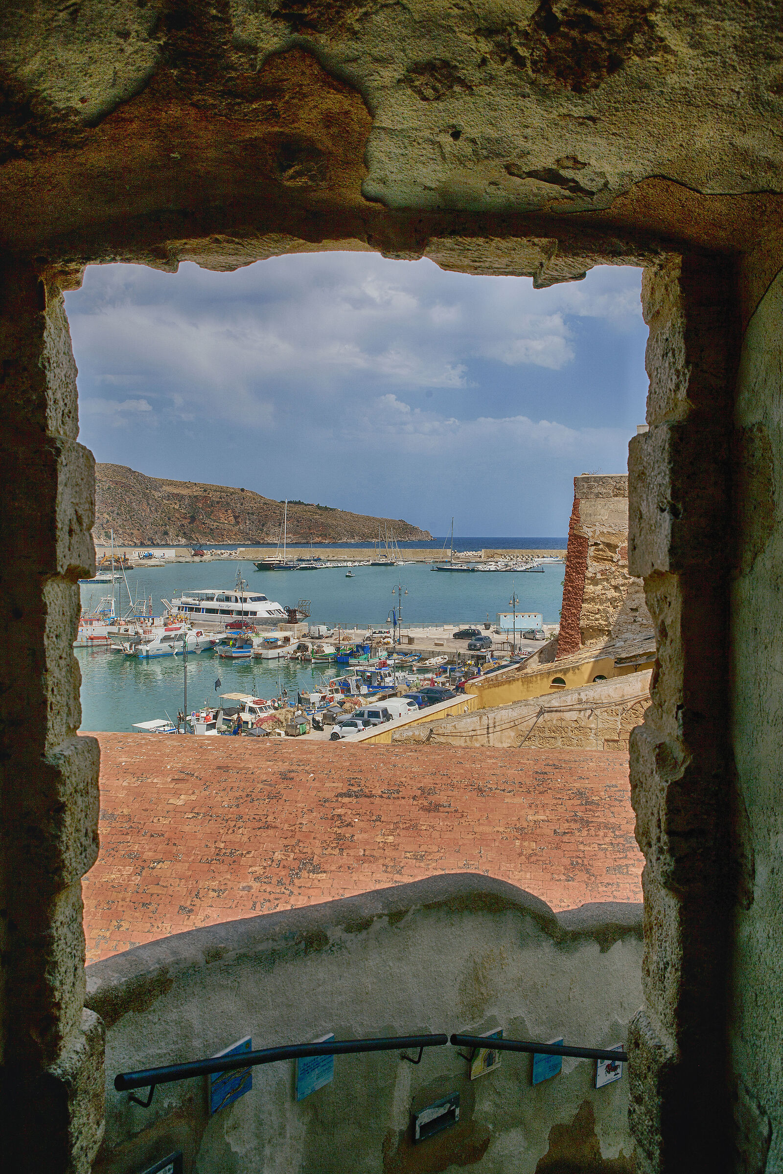 A window on the harbor