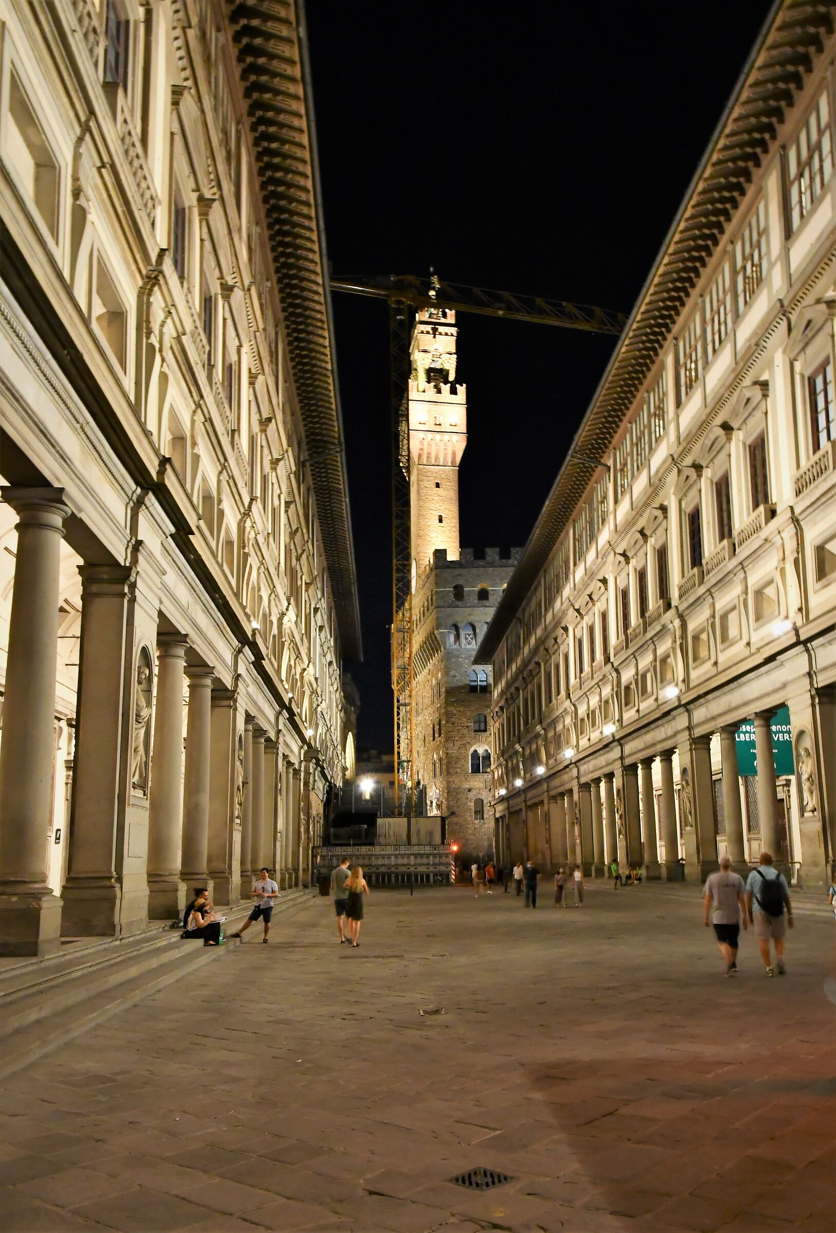Uffizi Gallery, the courtyard.