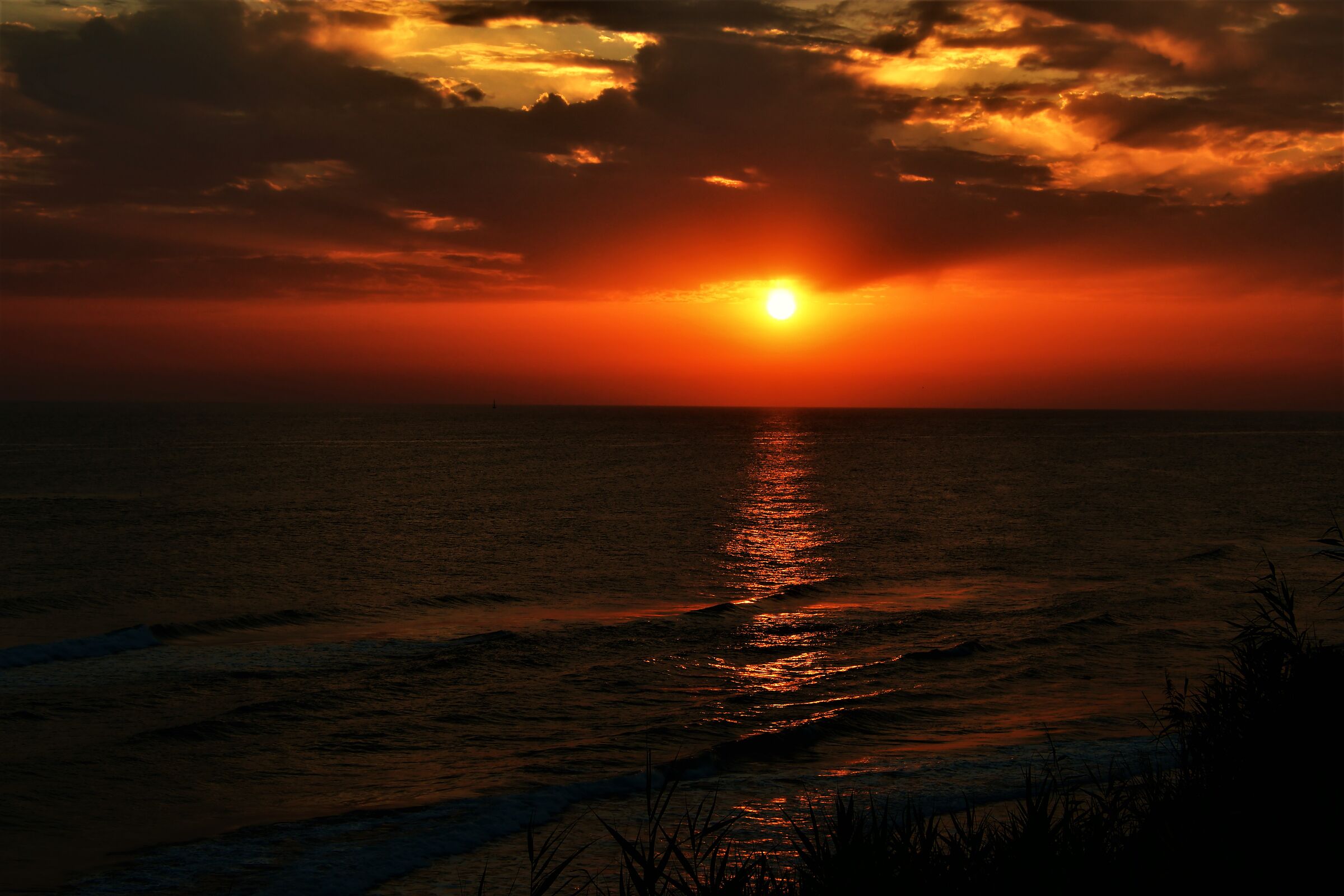 Atmosphere of a sunset........