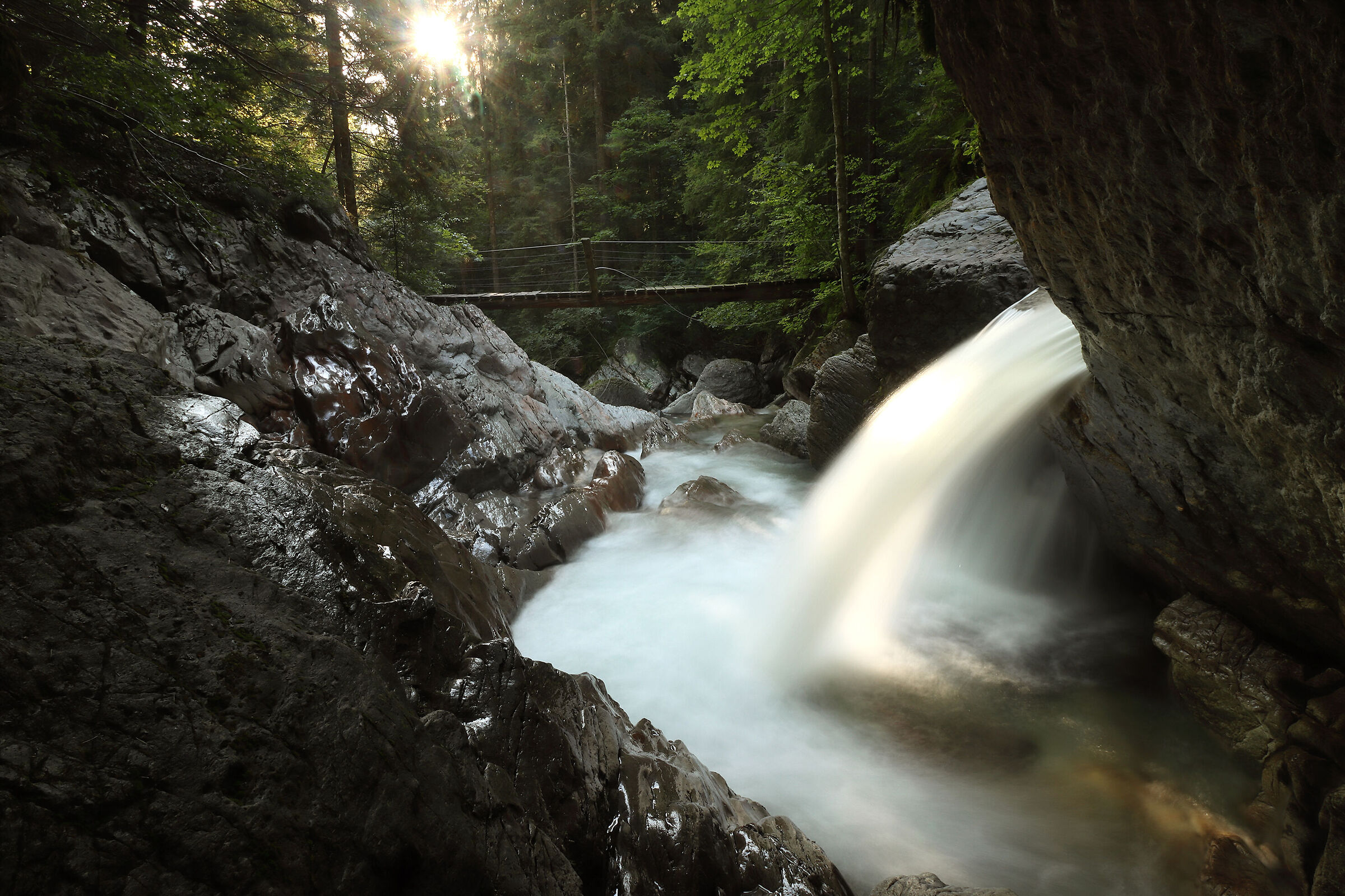 primi raggi nel canyon