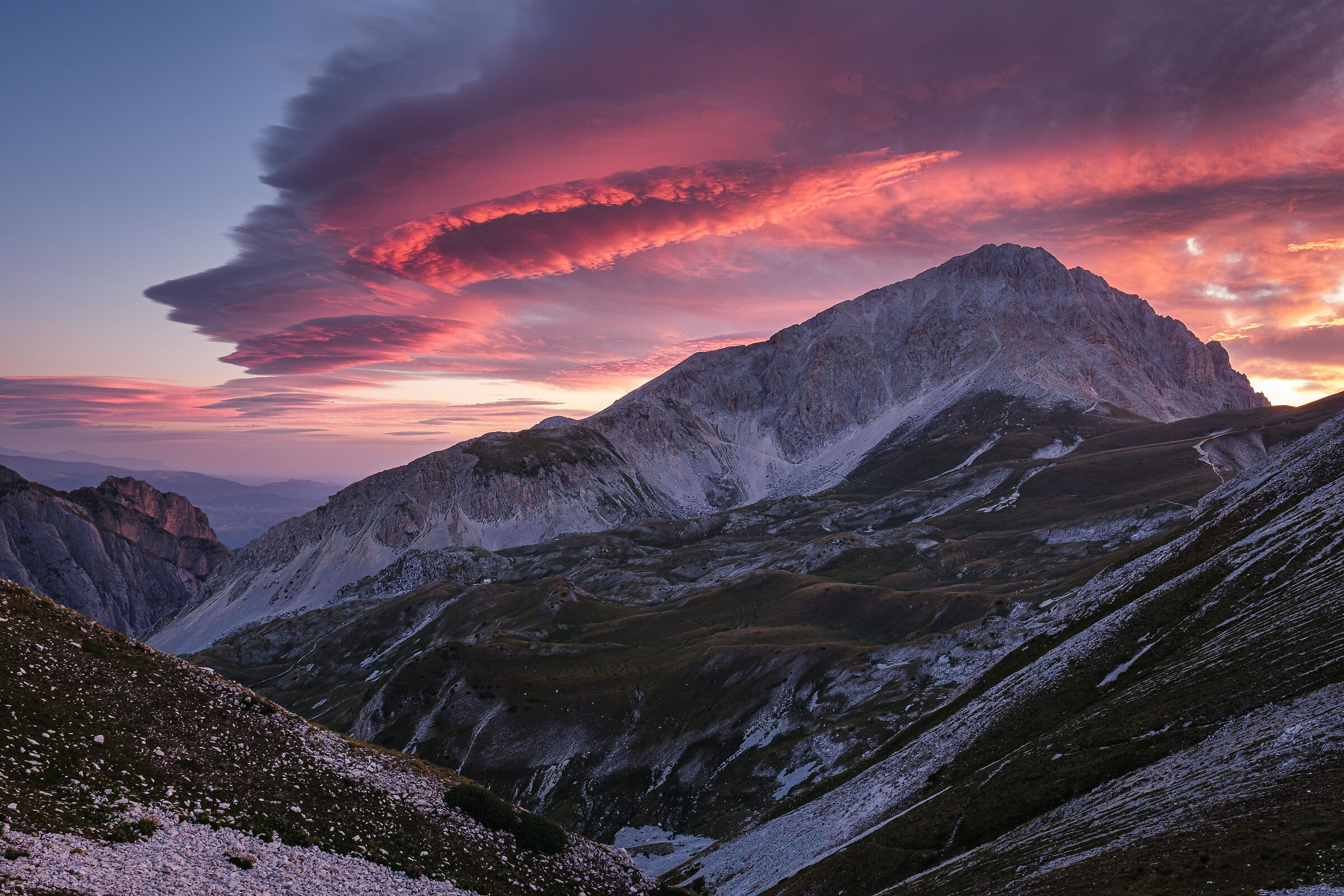Sunrise over the Gran Sasso