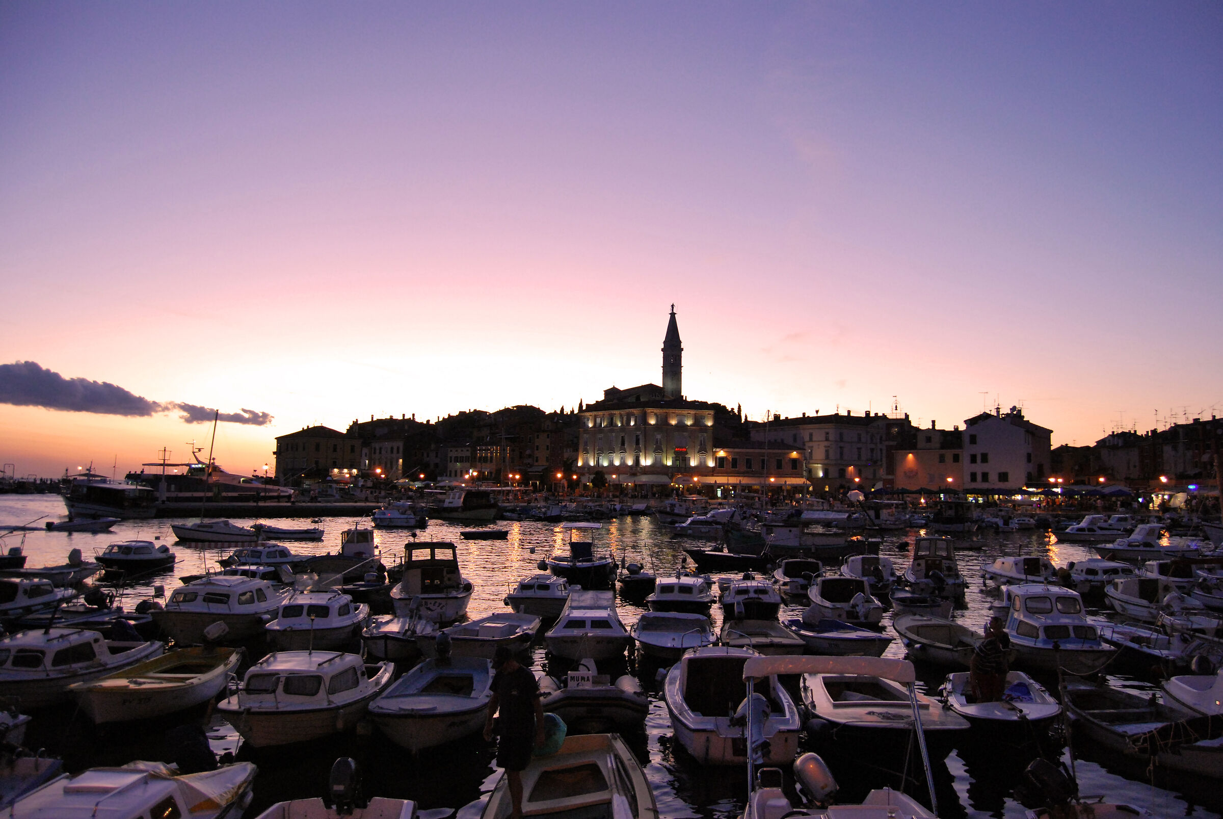tramonto a rovigno croazia
