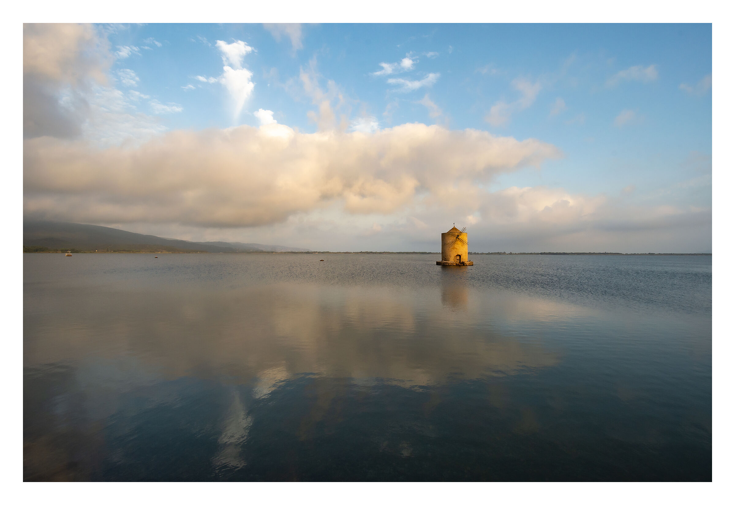 In the middle of the clouds