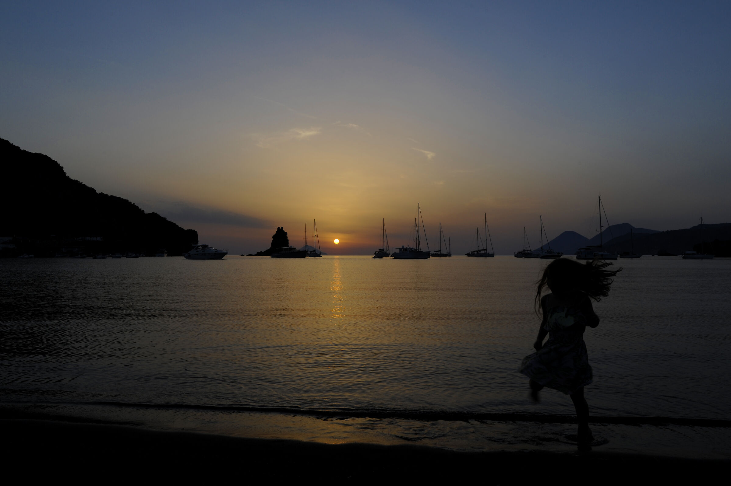 Dancing in the sunset