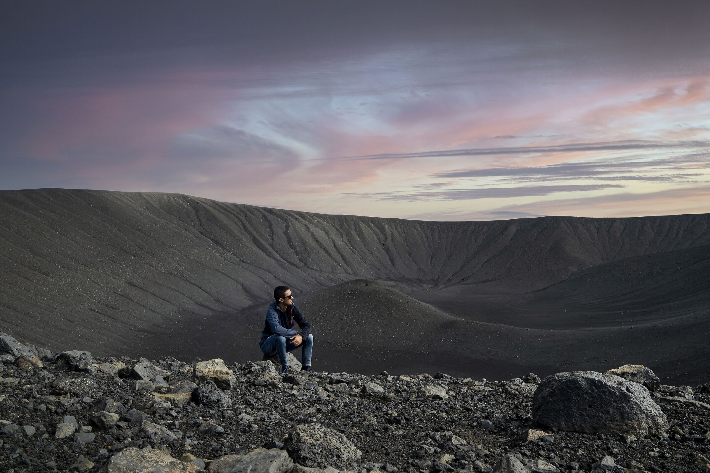 The crater