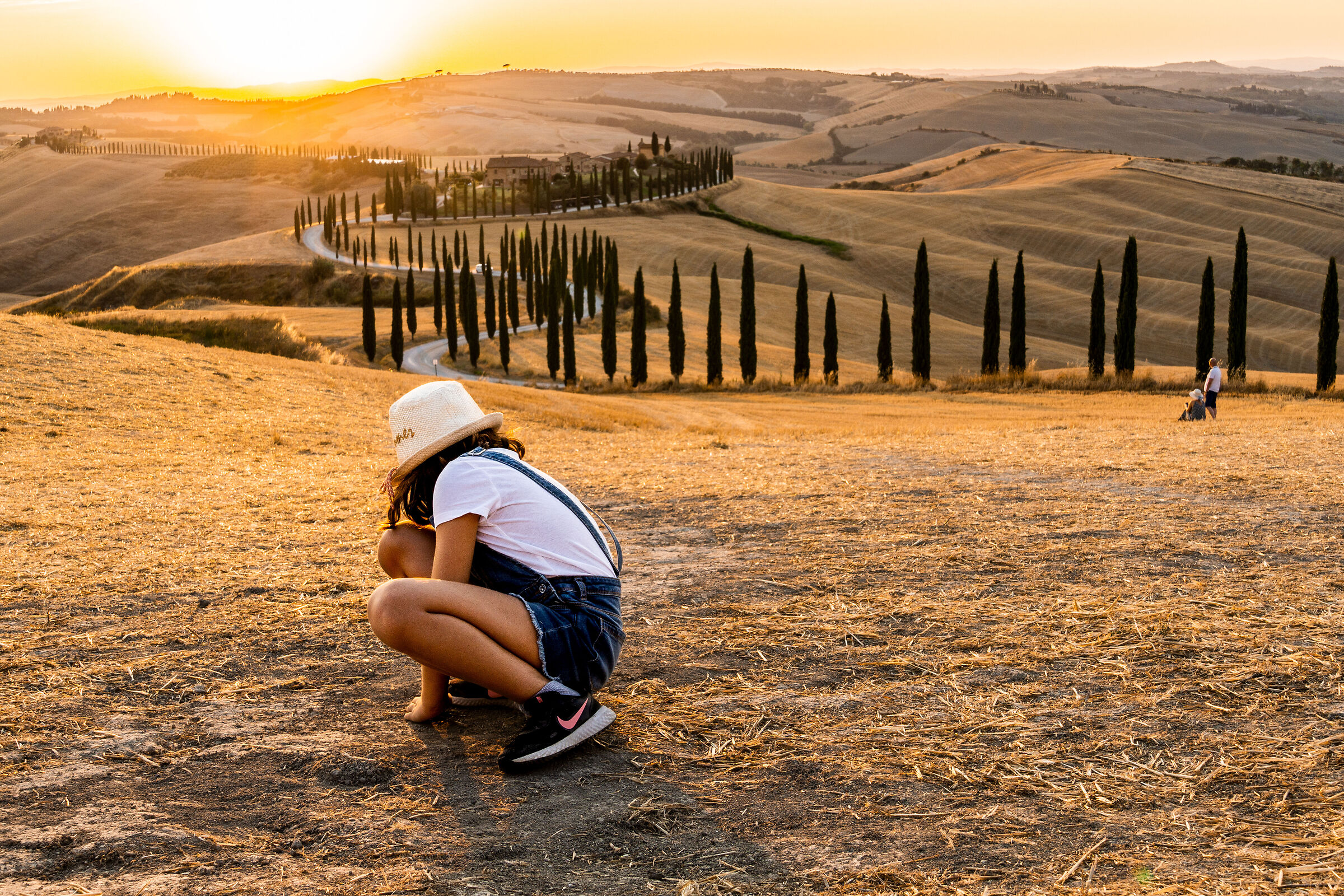 Valdorcia con bambina