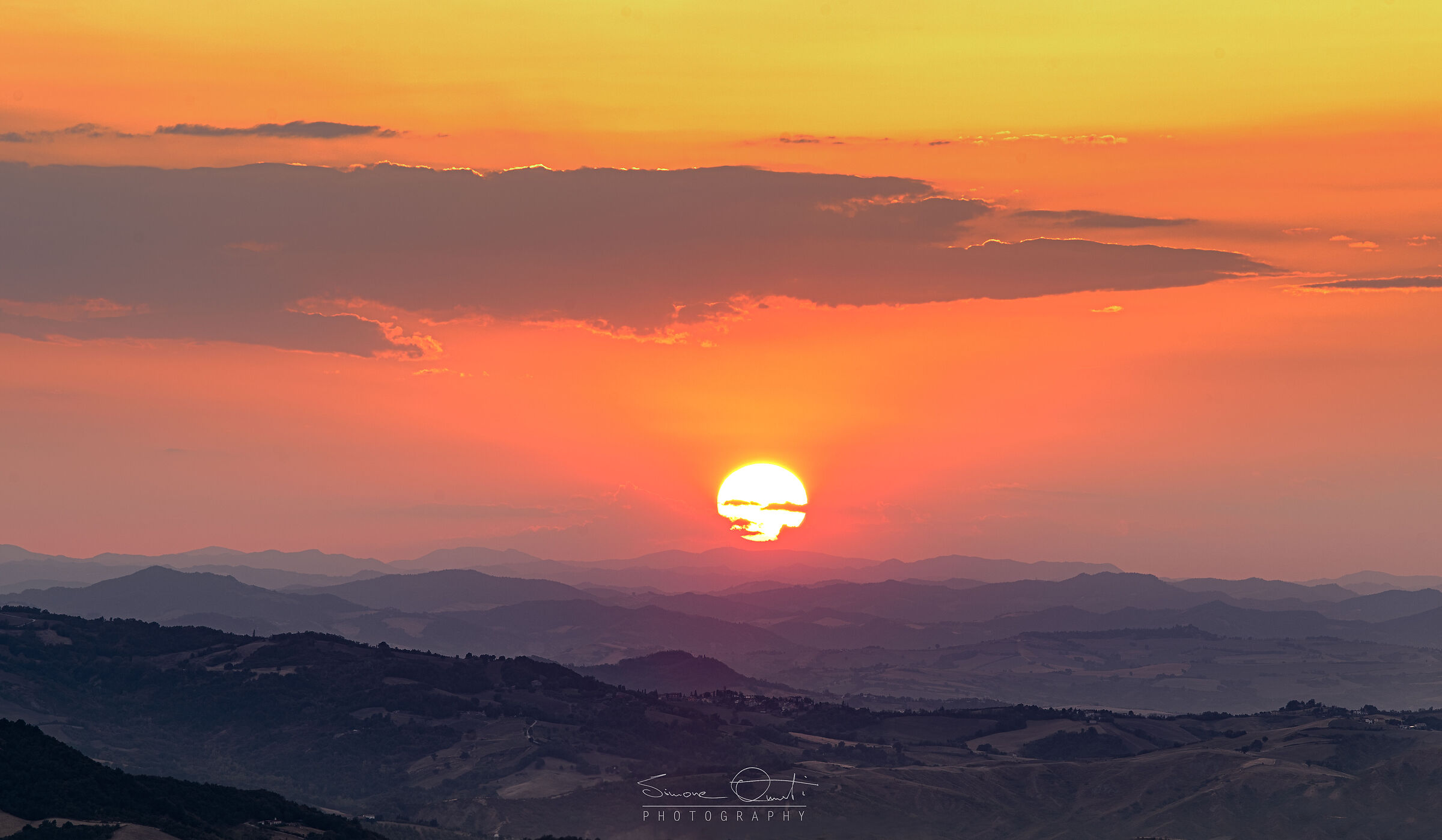 San Marino - Sunset from Monte Titano