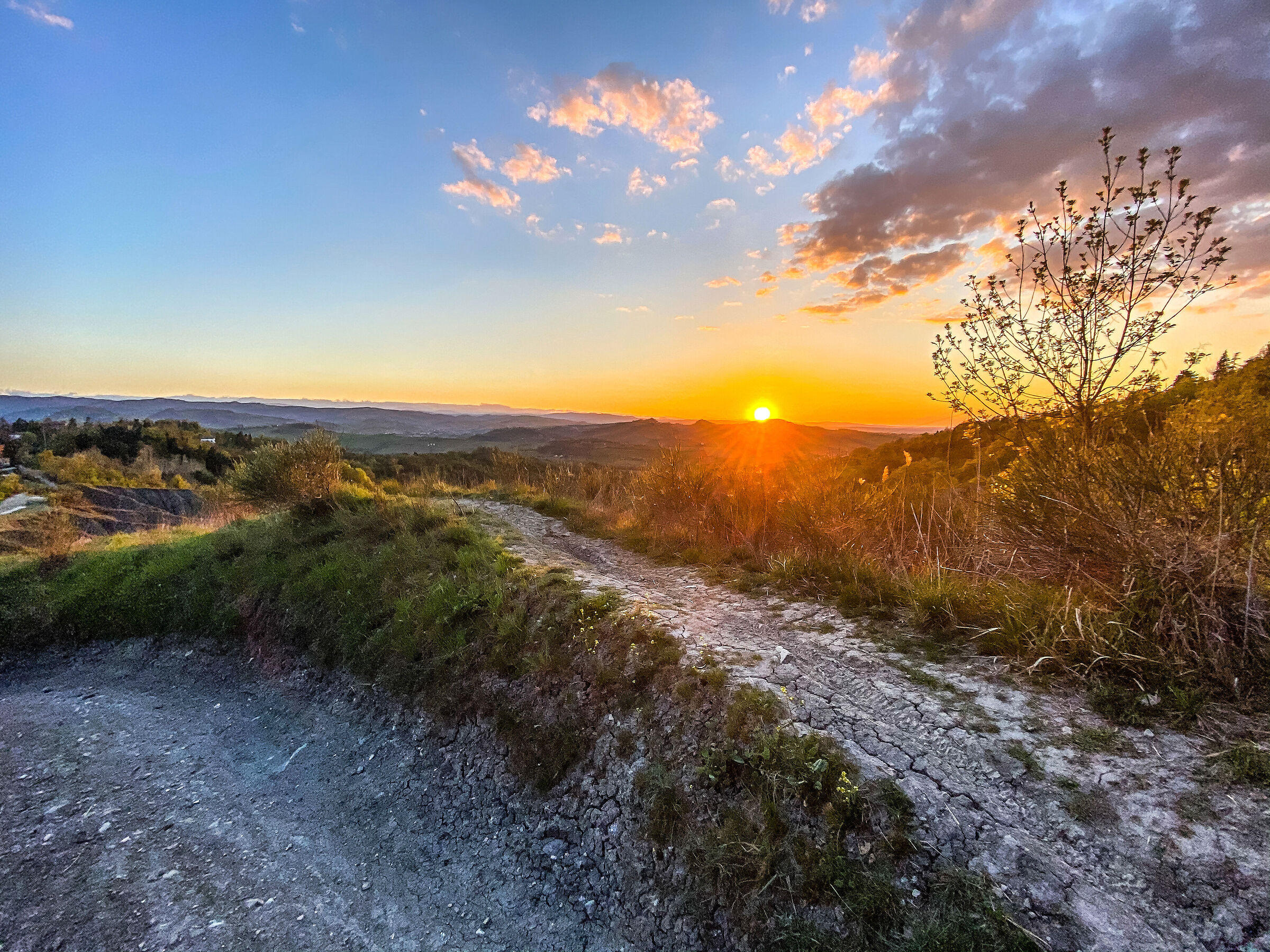 Sunset over the gullies
