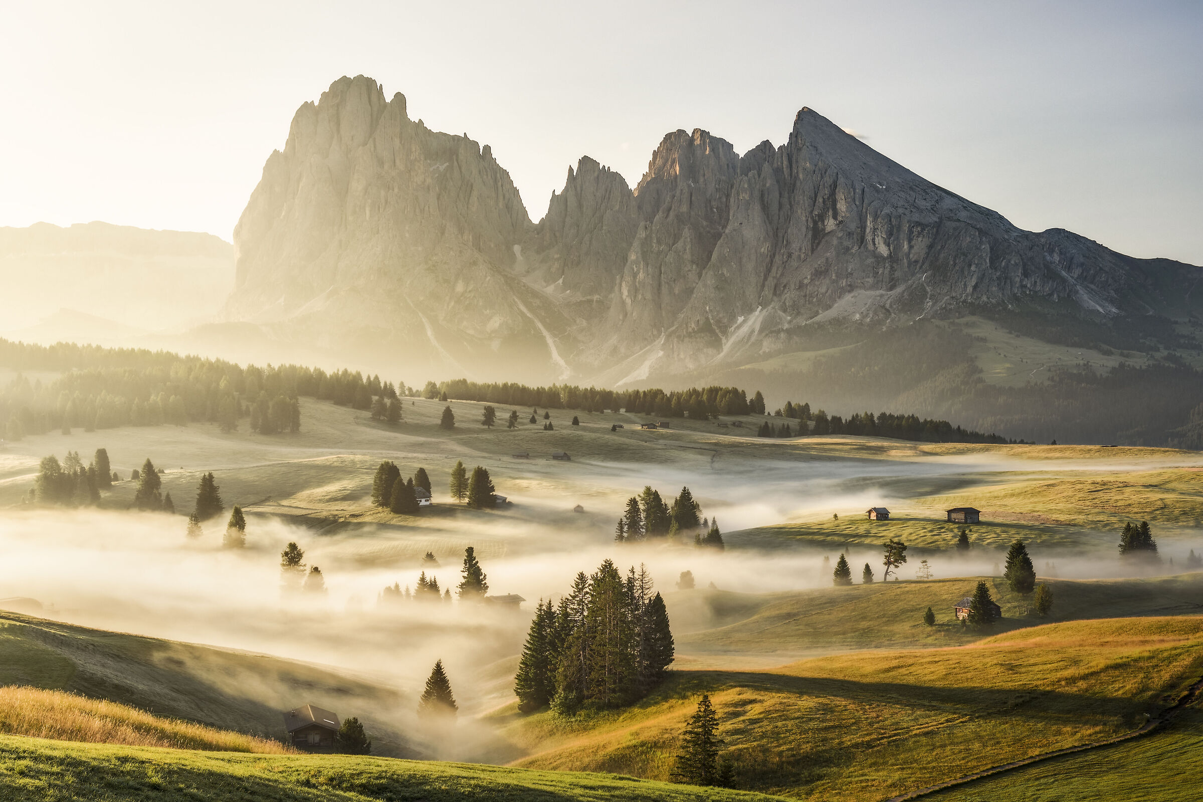Dawn in that of Siusi