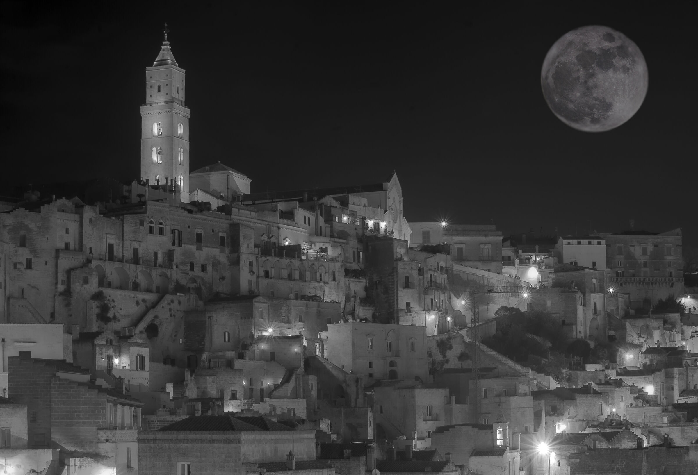 Matera in notturna