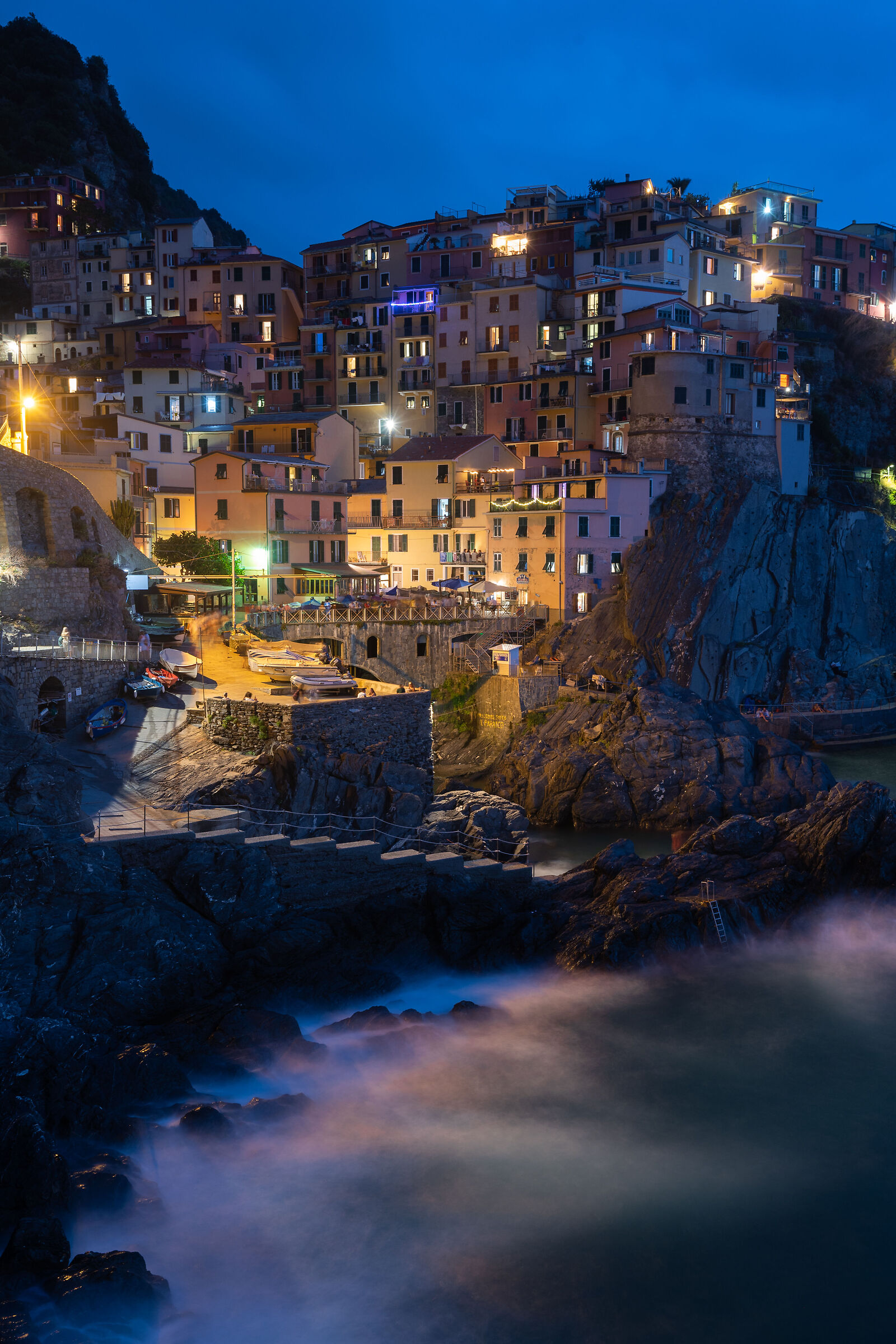 Notte tempestosa a Manarola