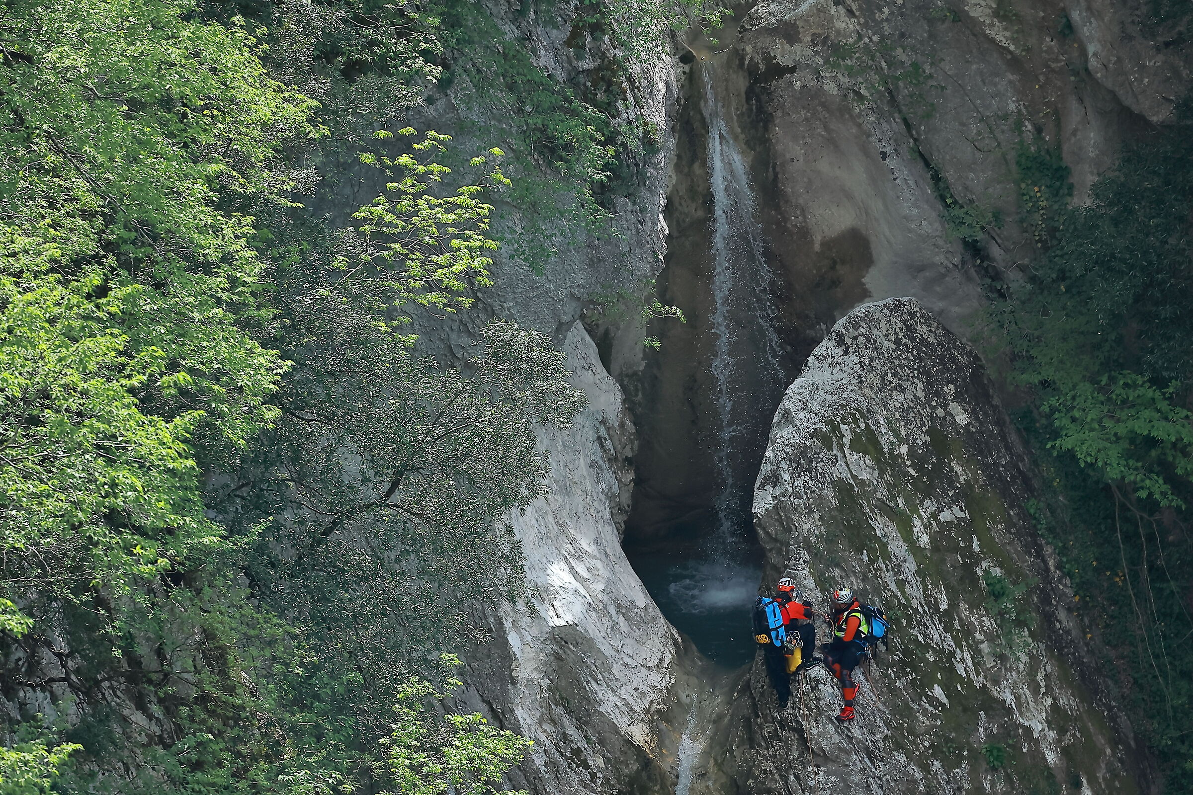 La cascata nella roccia