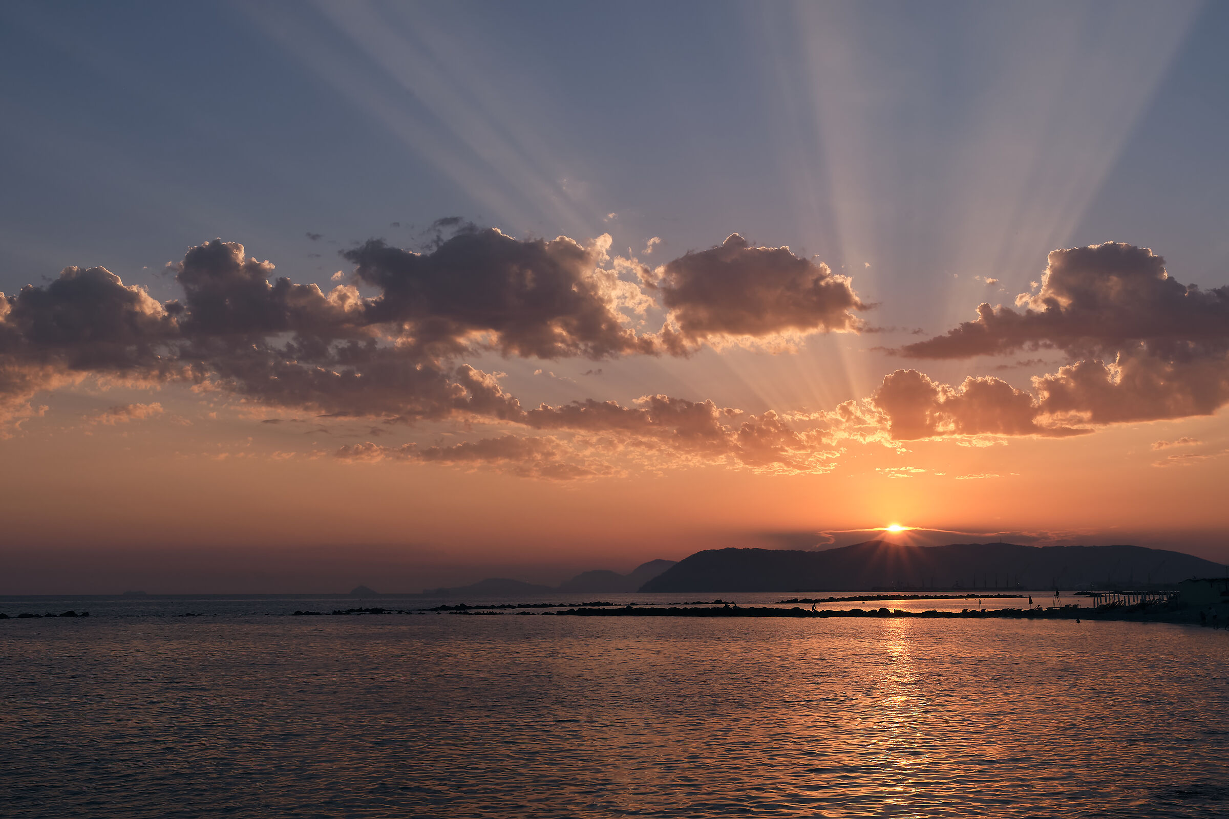 Gli ultimi raggi del sole