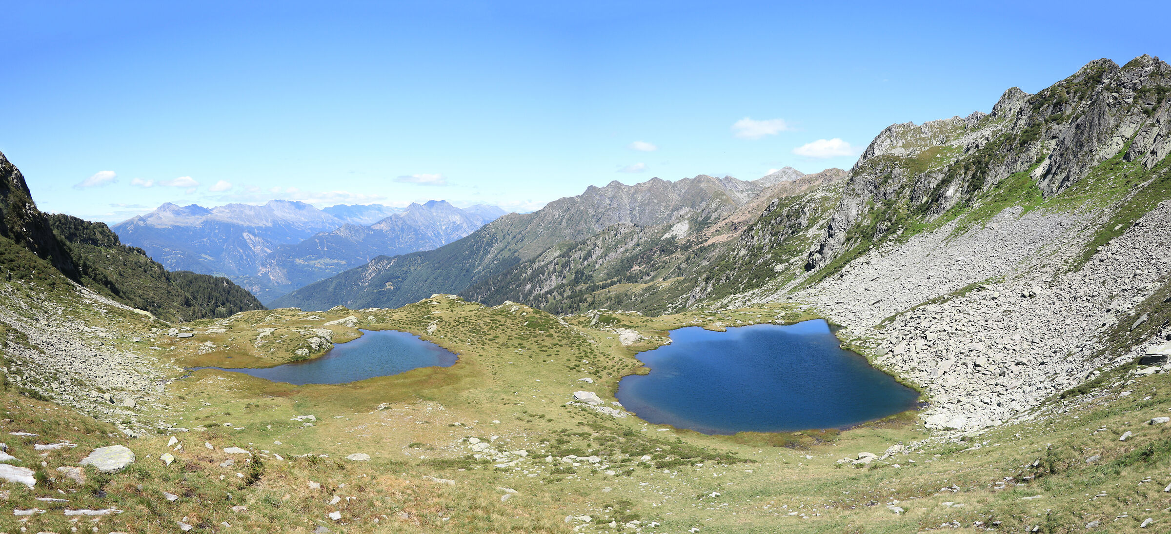 Laghetti della Boga (Svizzera) dalla Bocchetta del Lago
