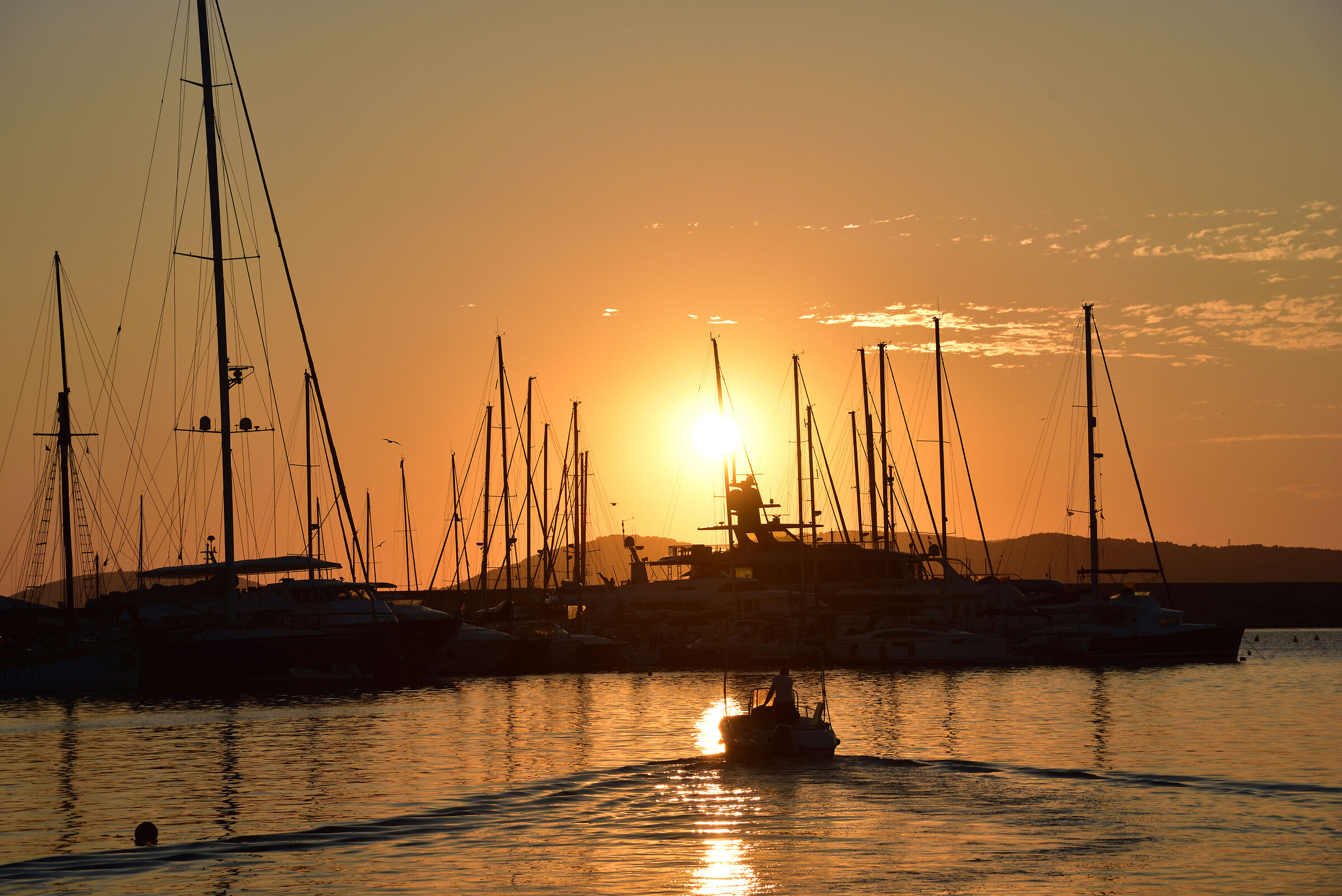Tramonto sul porto di Alghero