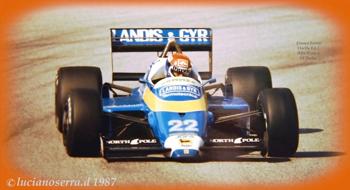 Franco Forini - Osella FA 1 I - 1987