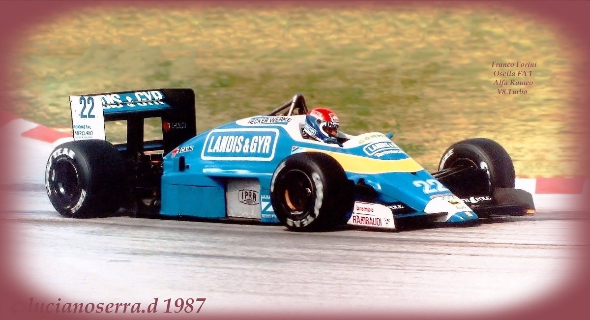 Franco Forini - Osella FA 1 I - 1987