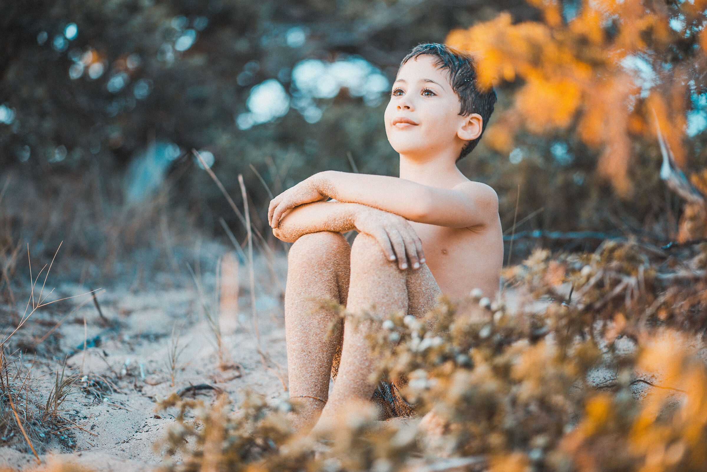 Guardando il tramonto