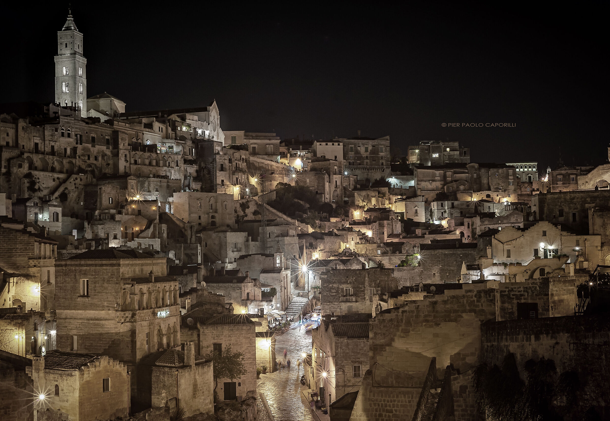 matera in notturna