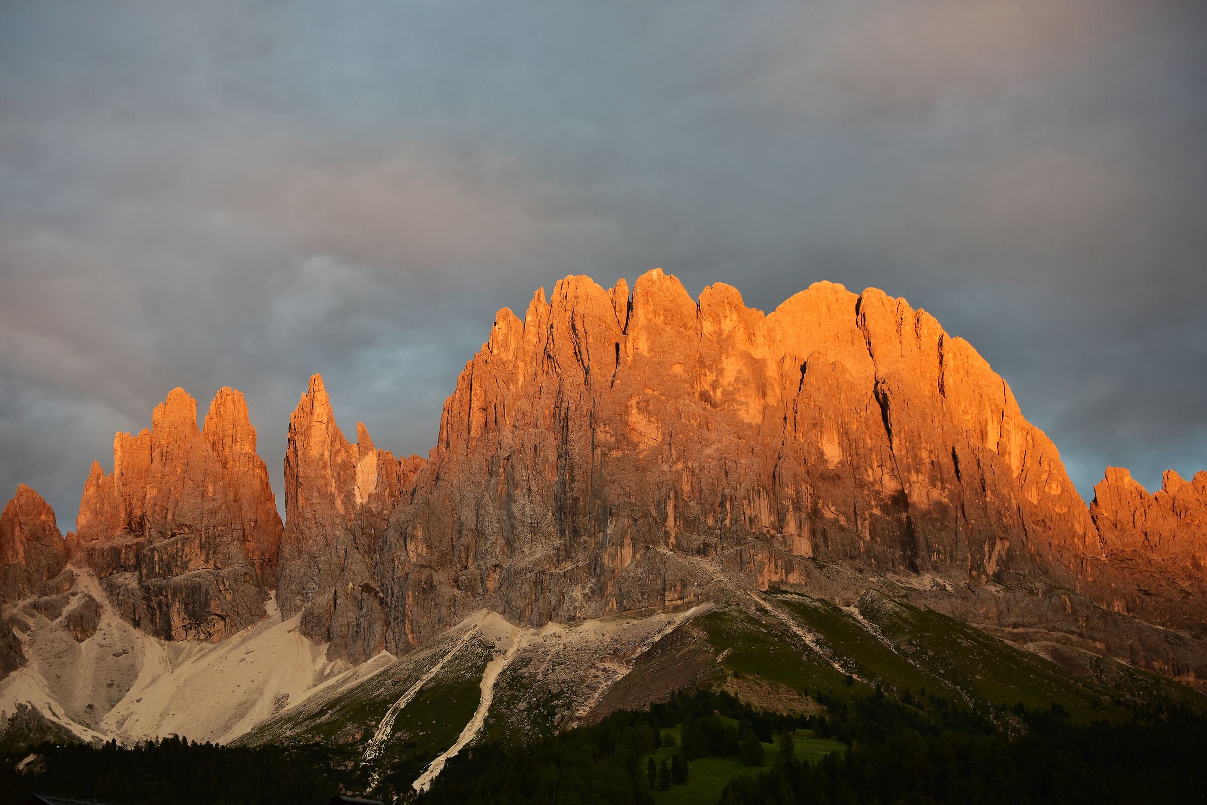 tramonto su Torri di Vaiolet / Croda di Laurino