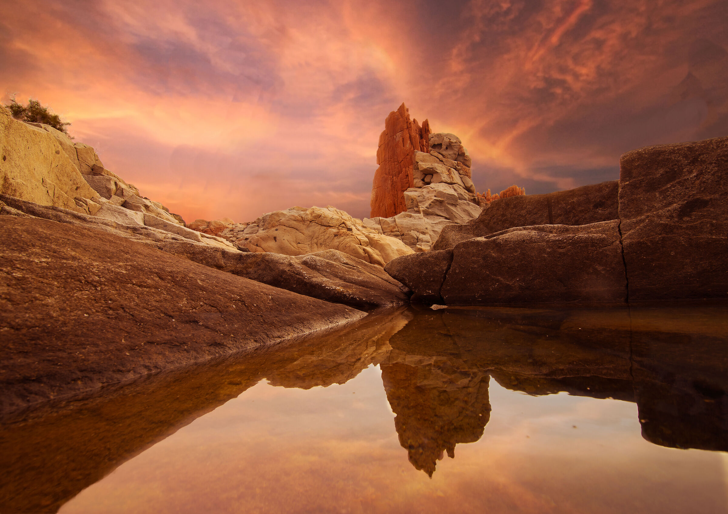 Sunset on the Red Rocks
