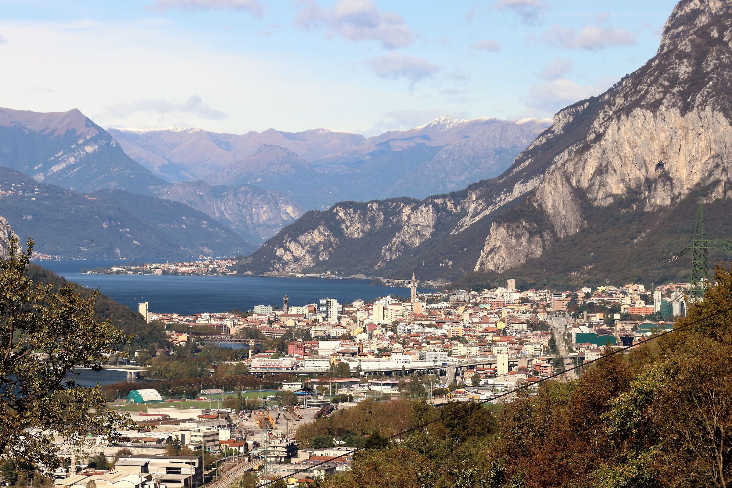 Lecco from the Rocca