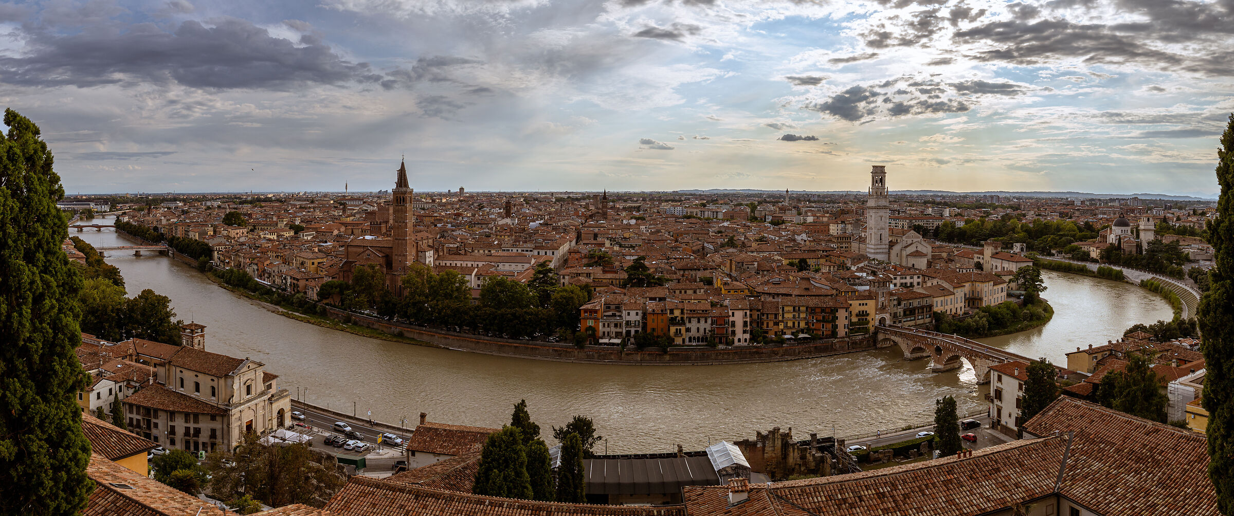 Verona seen from Castel San Pietro