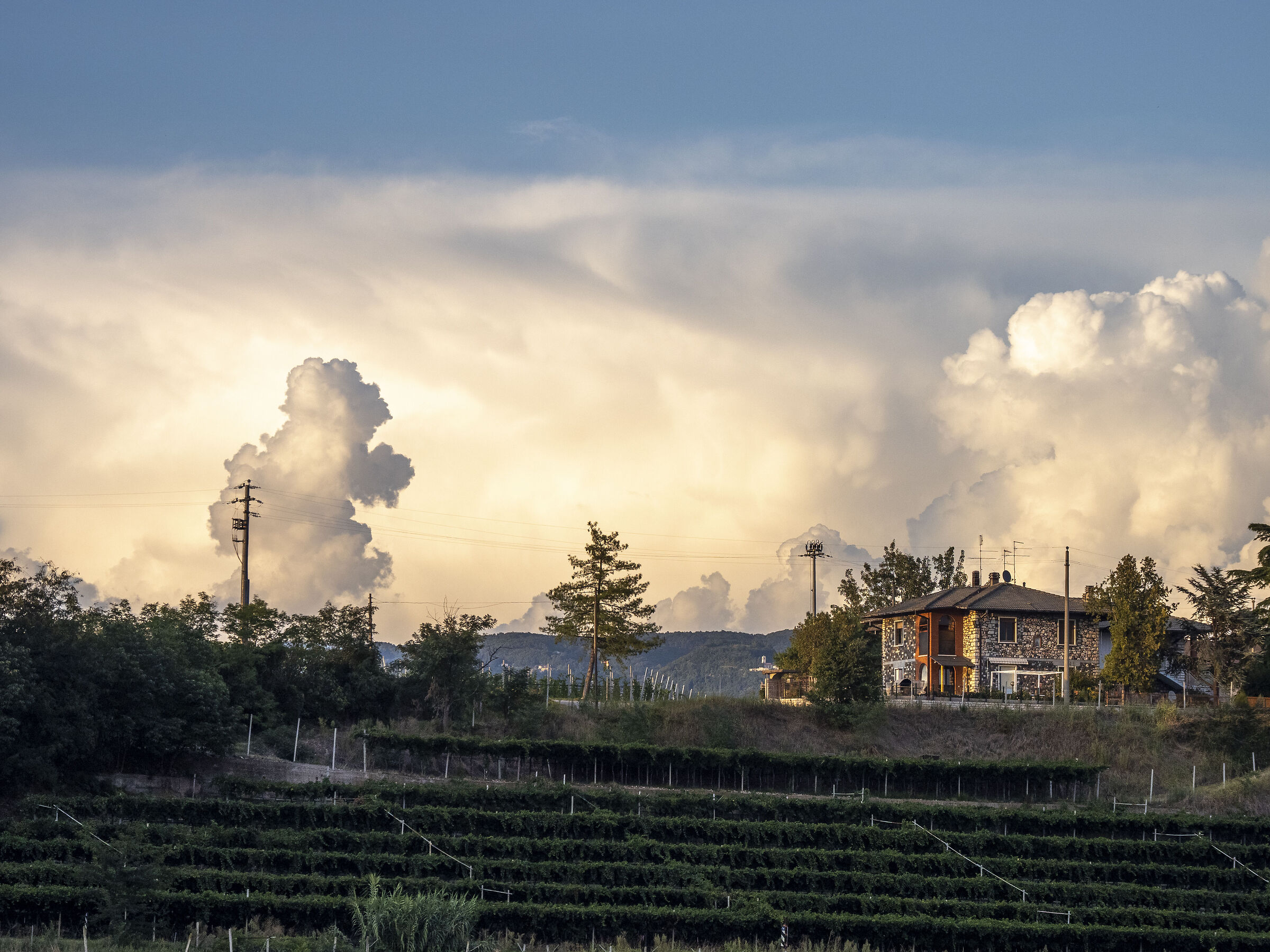 Clouds over the countryside