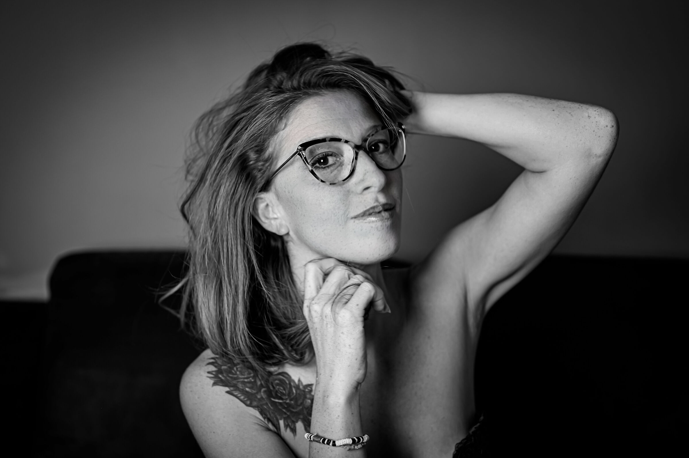 portrait bn carmen red