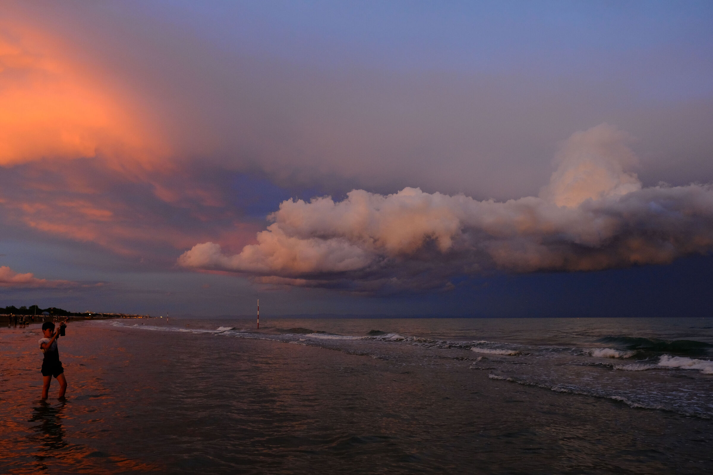 At dusk - Photographing the sea...