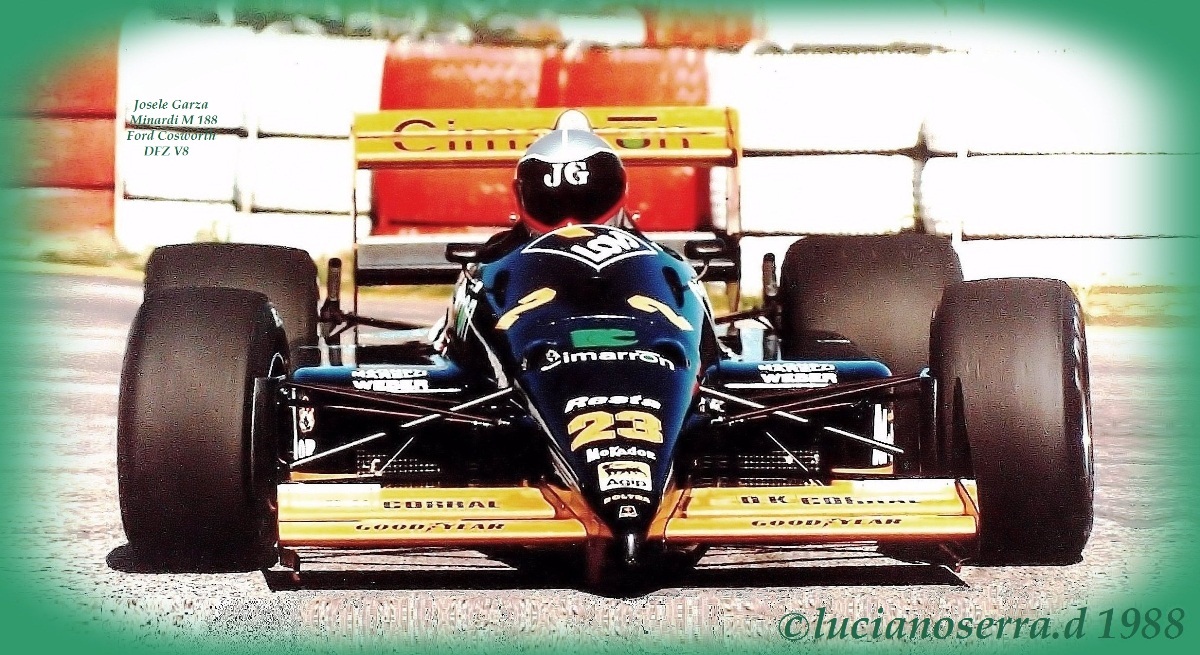 Josele ''Zimba'' Garza Minardi M 188 Ford Co...