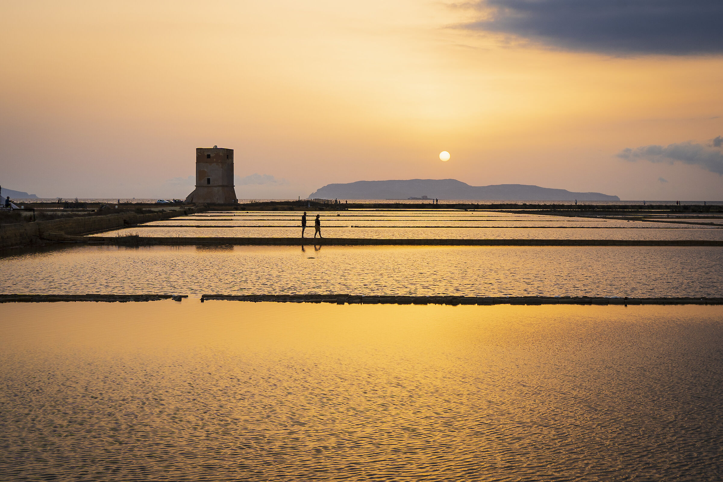 Tramonto alle Saline