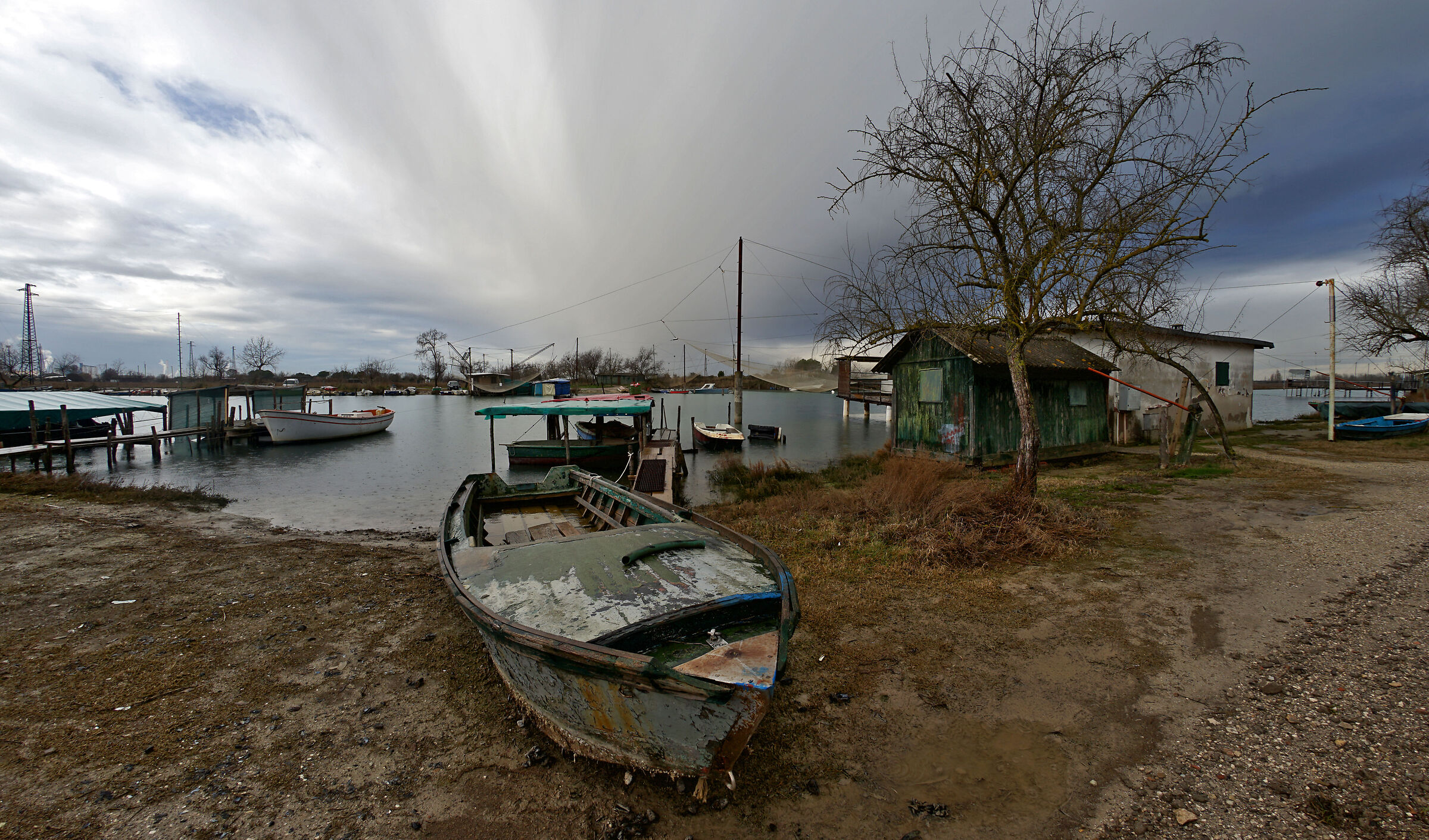 It rains on the valley.