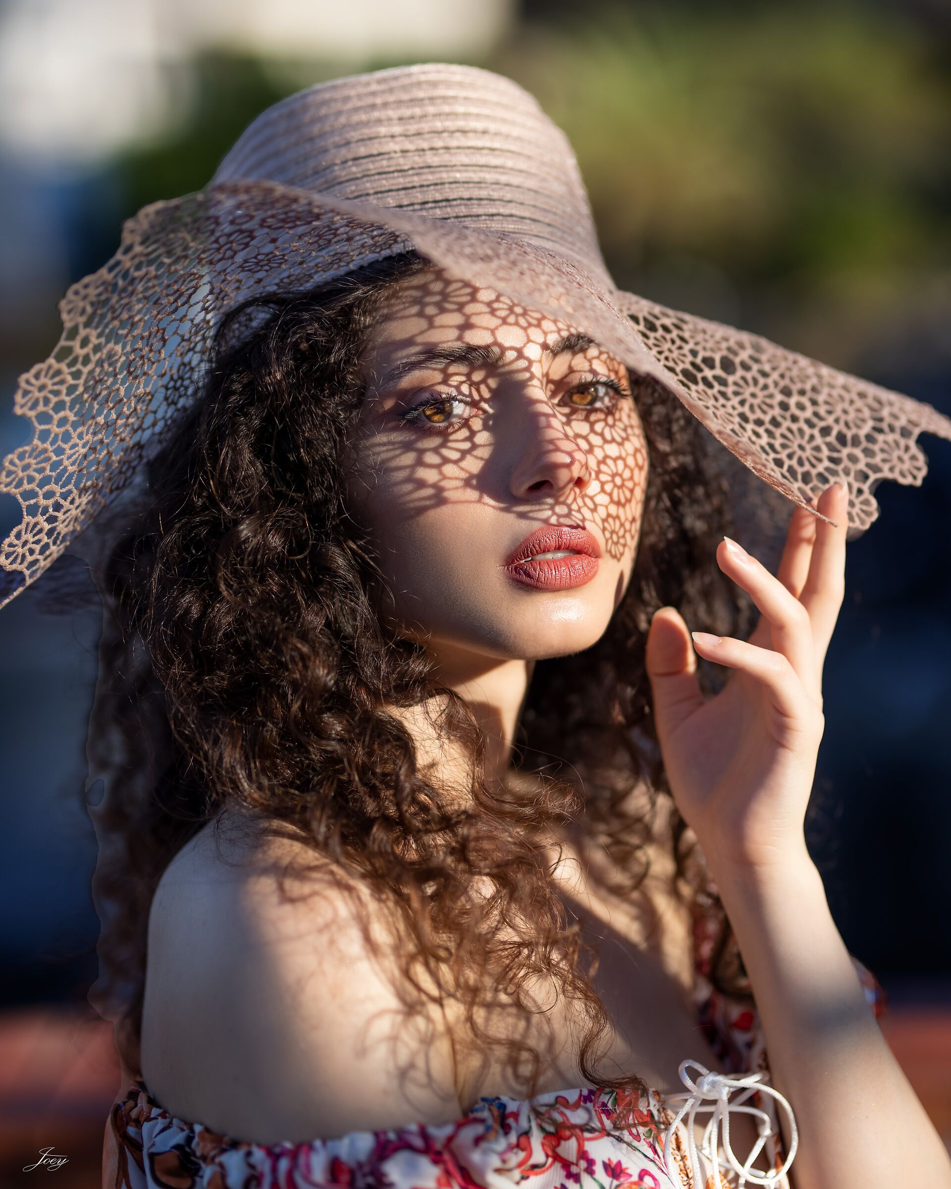 The girl in the hat