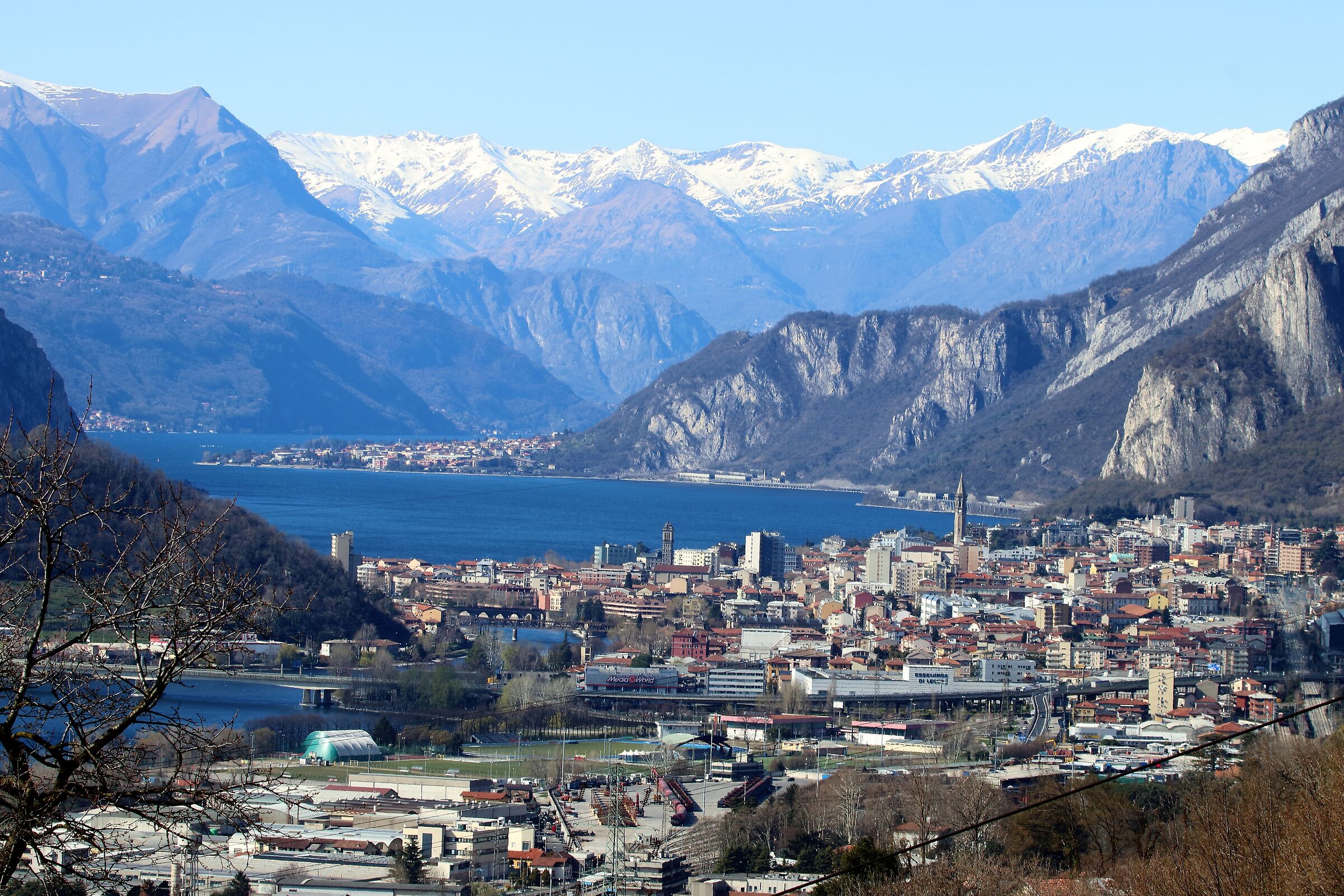 Lecco from the Rocca