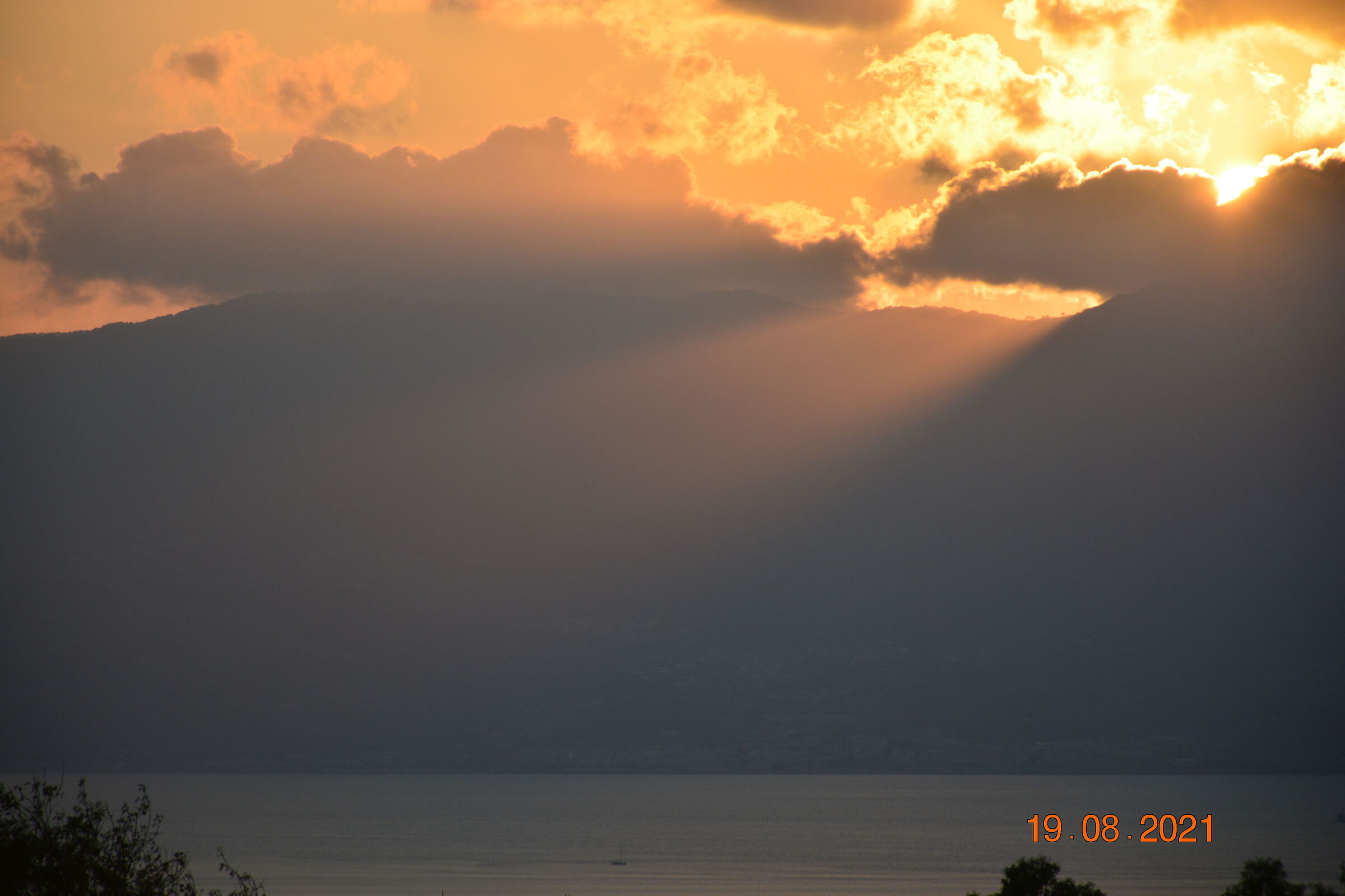 sunset over the Strait of Messina 2