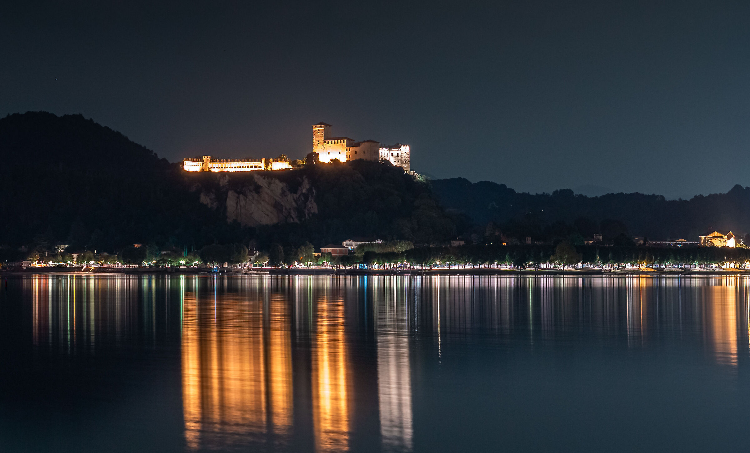 Arona and the Rocca di Angera