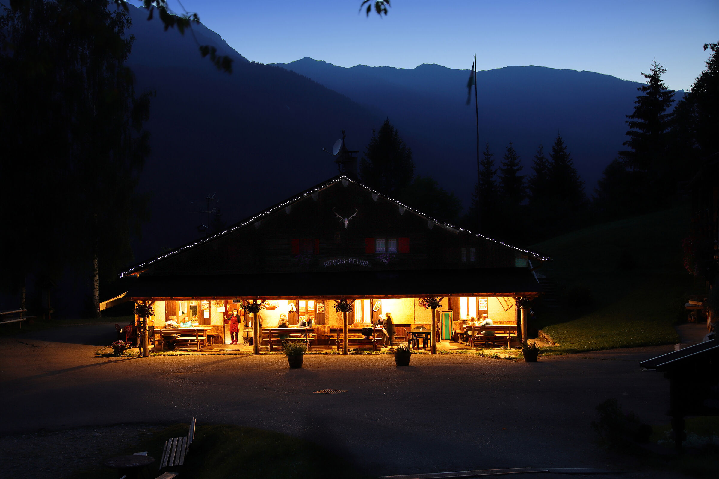 Sera d'estate nelle Dolomiti