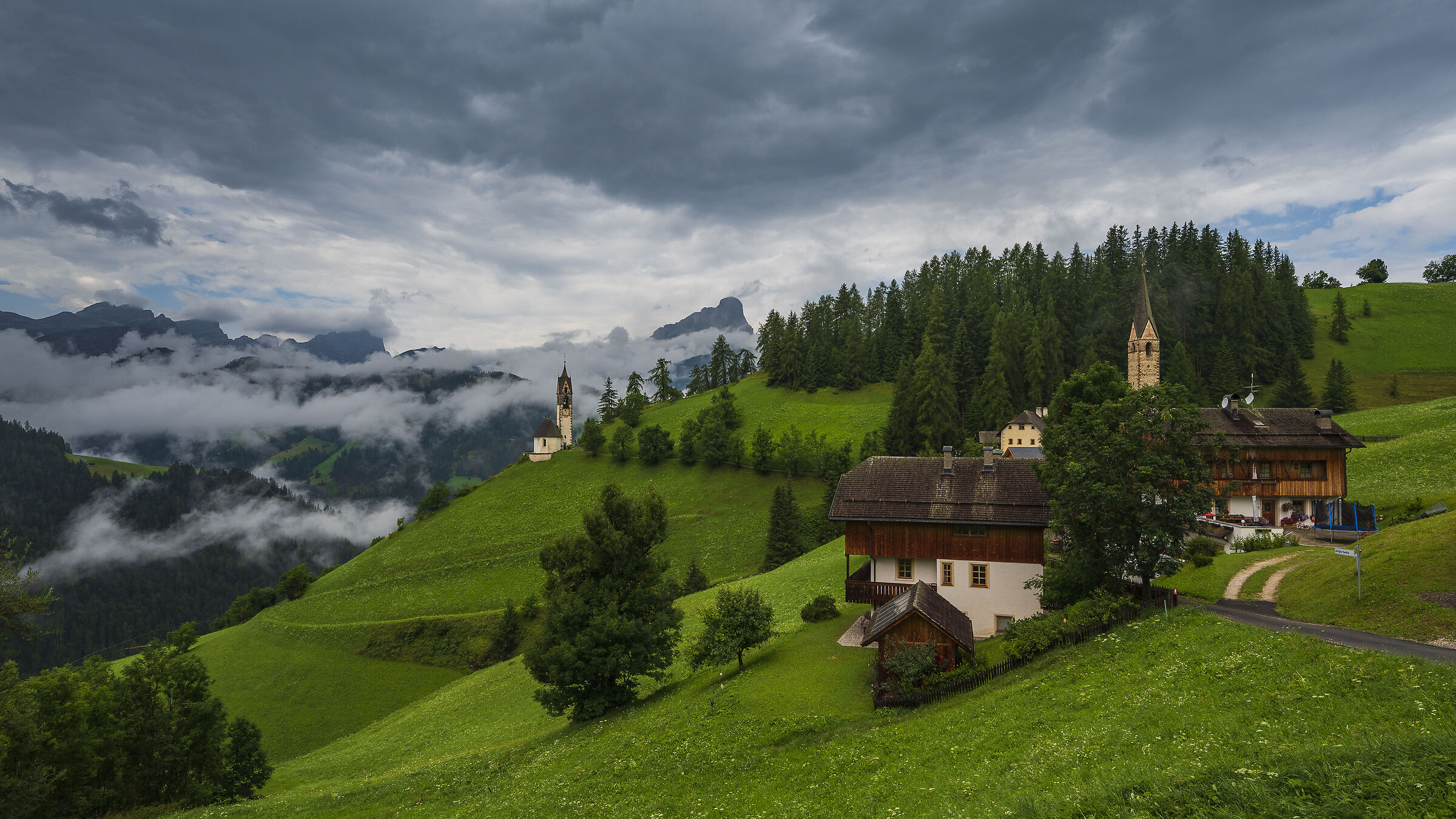 Alta Badia Dopo una notte di pioggia.