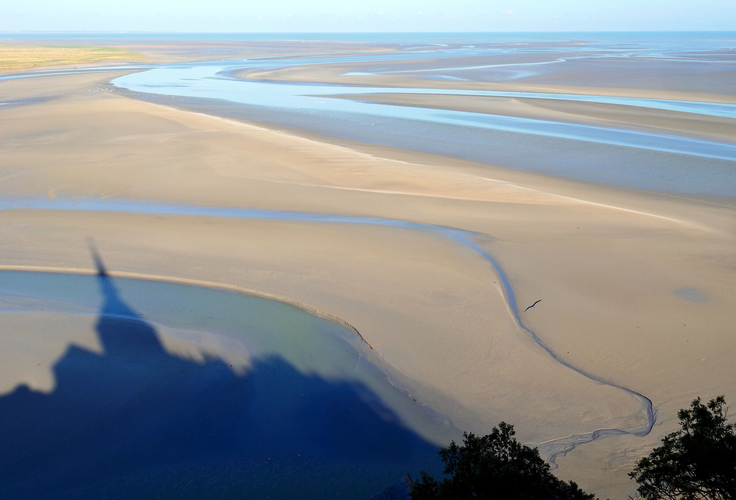 the shadow of the mountain