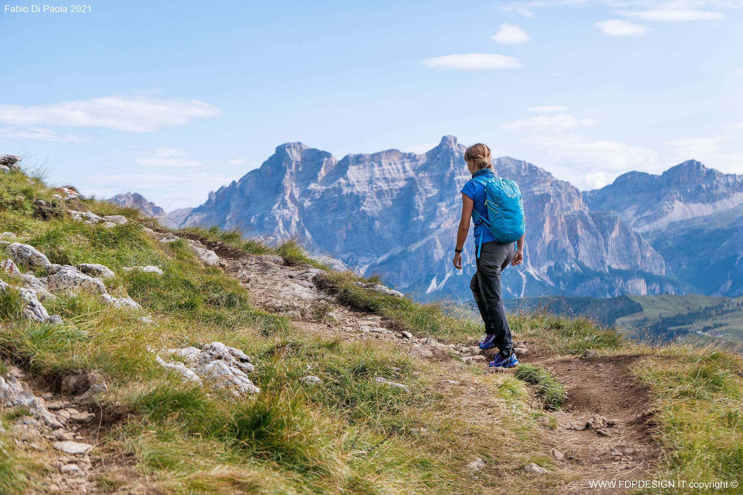 walking in the Dolomites