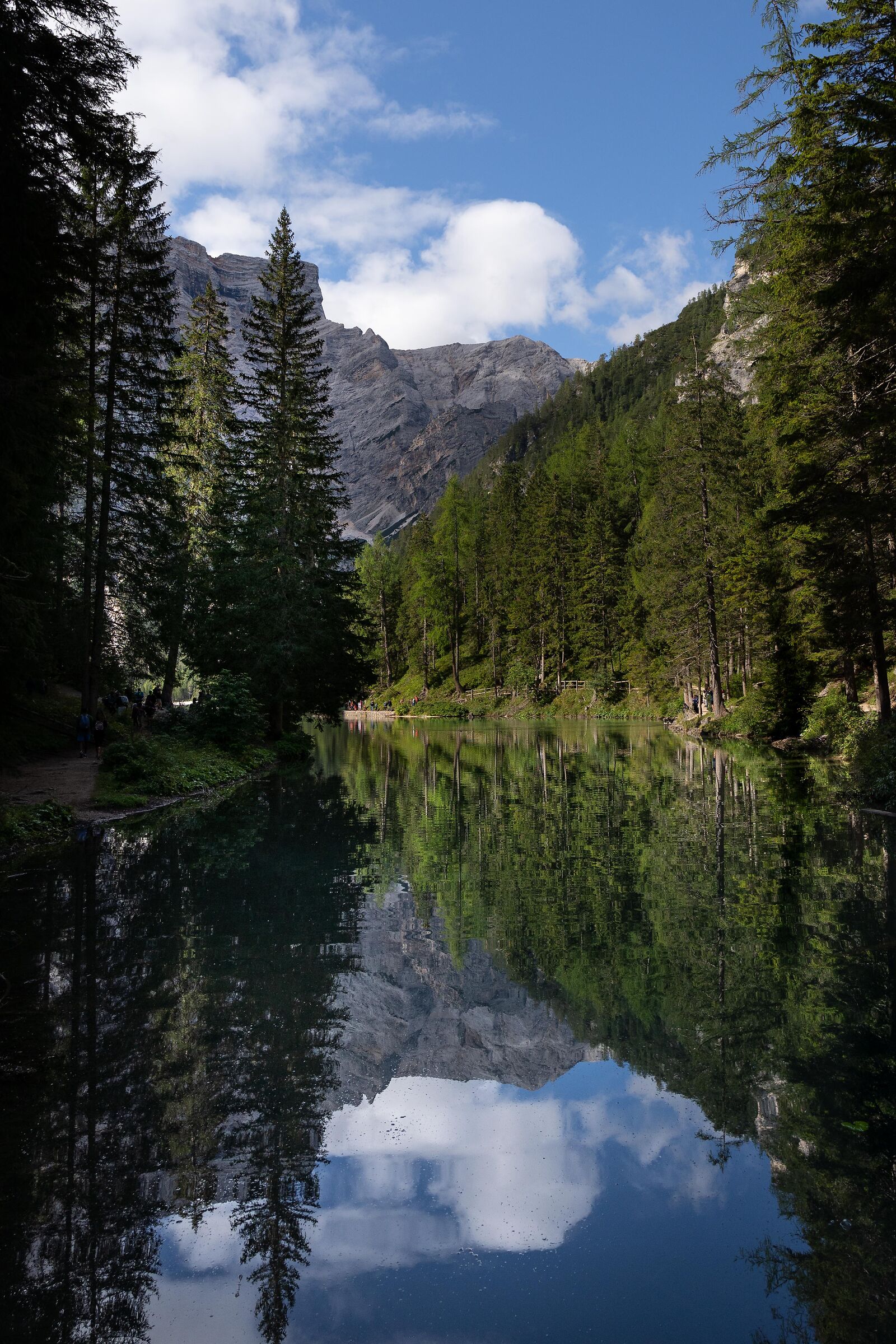 Reflection on Lake Braies