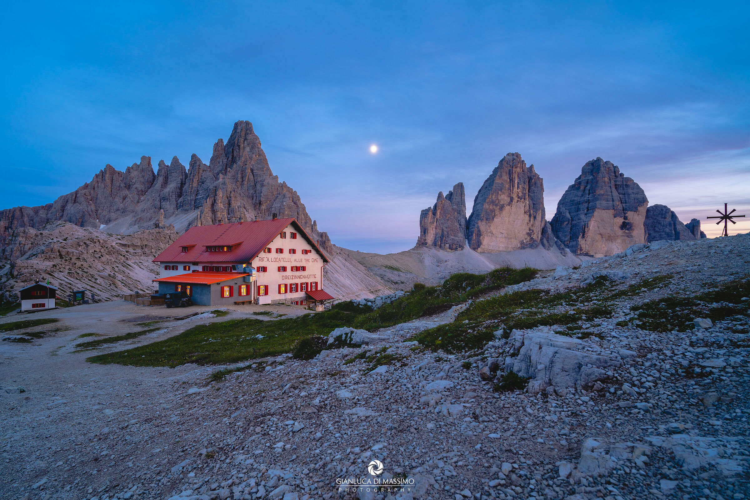 In the evening at the Tre Cime